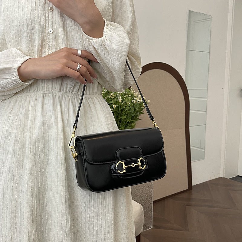 LINA – SAC BANDOULIÈRE ÉLÉGANT À DÉTAIL DORÉ