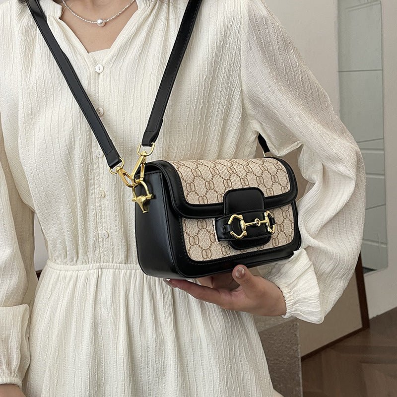 ELLÉA – SAC BANDOULIÈRE ÉLÉGANT À MOTIF SIGNATURE