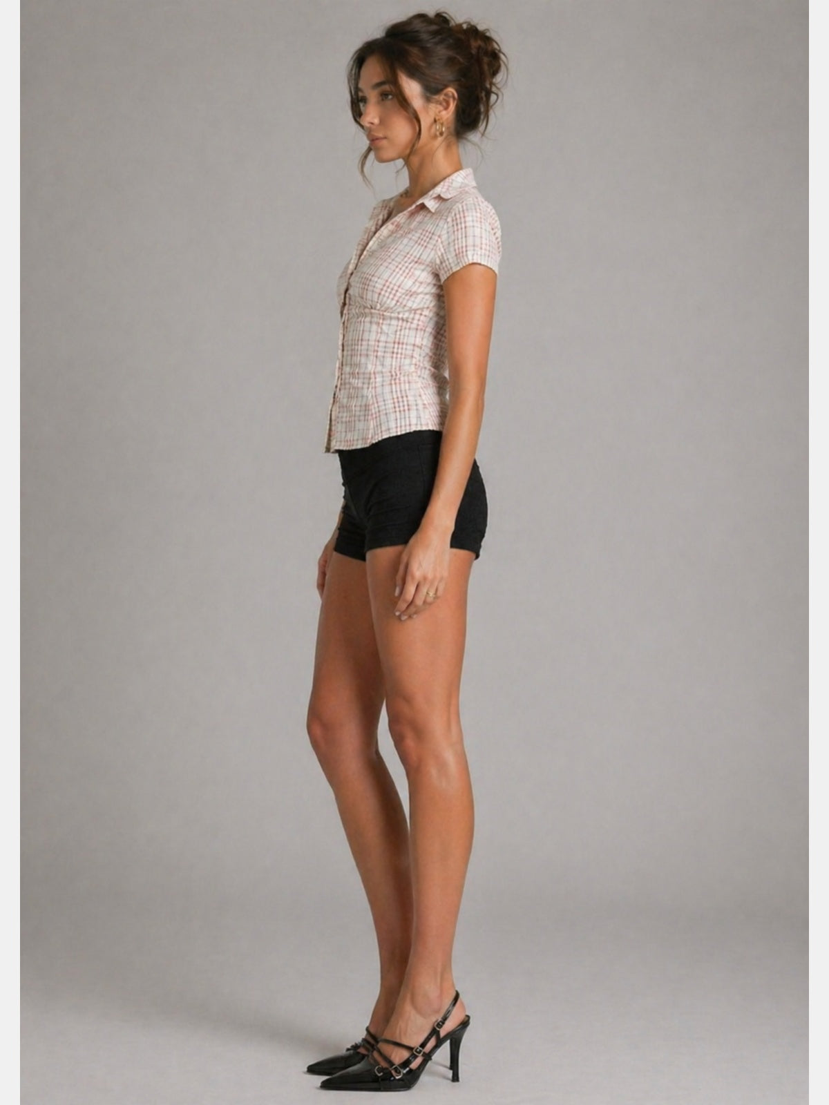 ÉLISE – CHEMISE CINTRÉE À CARREAUX