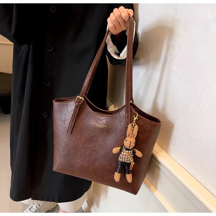 ANNE – SAC CABAS ROUGE CLASSIQUE