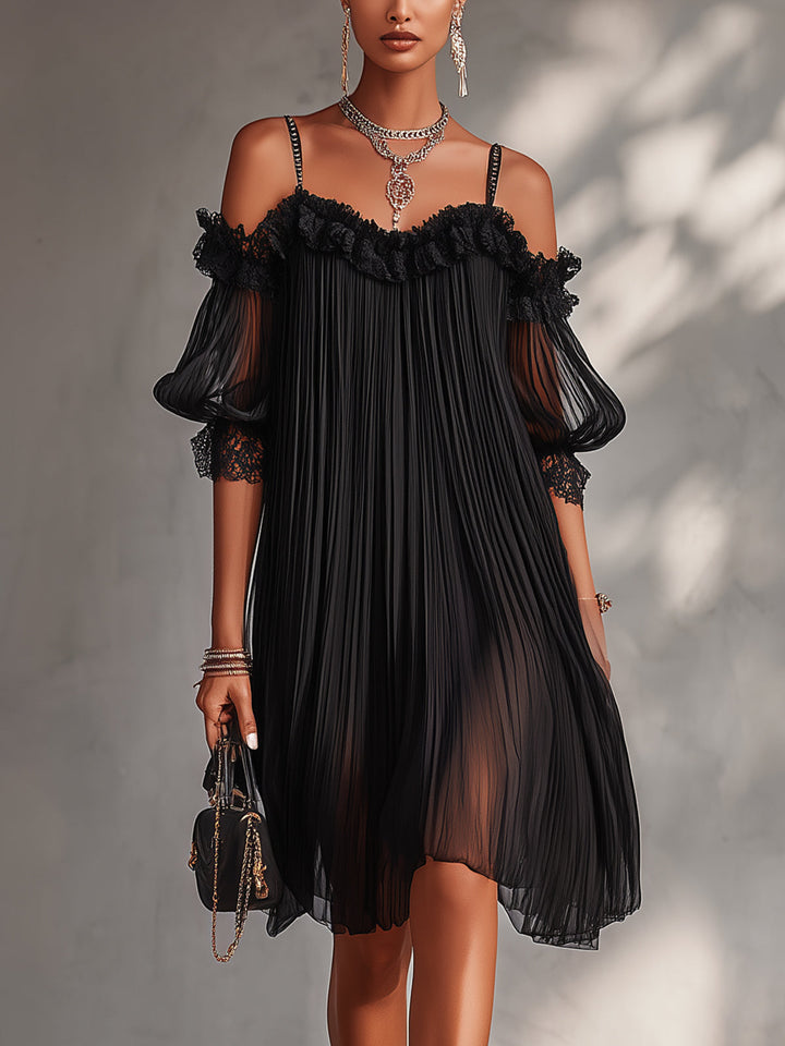 Clémence™ | Robe Courte Élégante en Dentelle