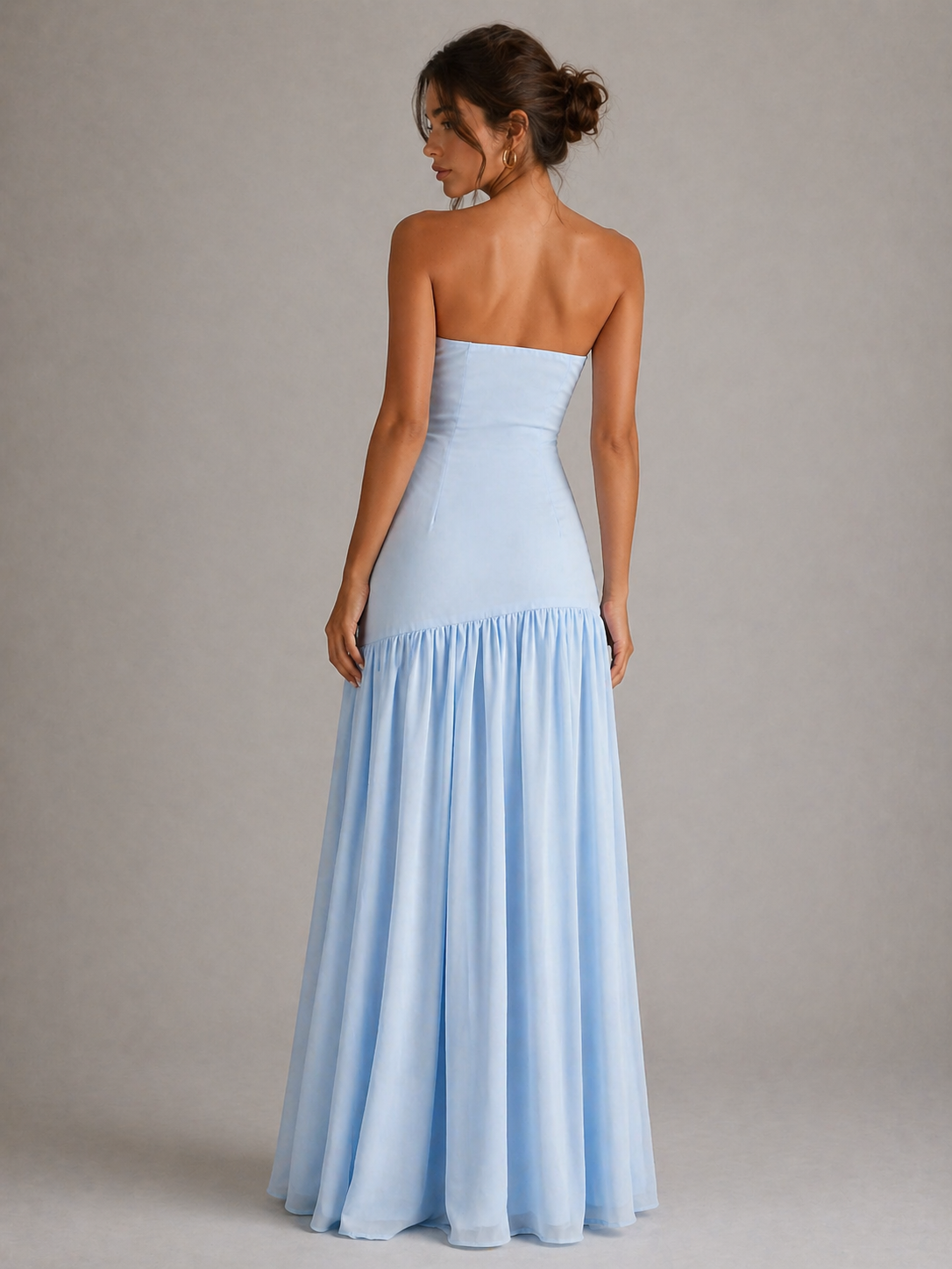 CLARA – ROBE LONGUE BUSTIER FLUIDE