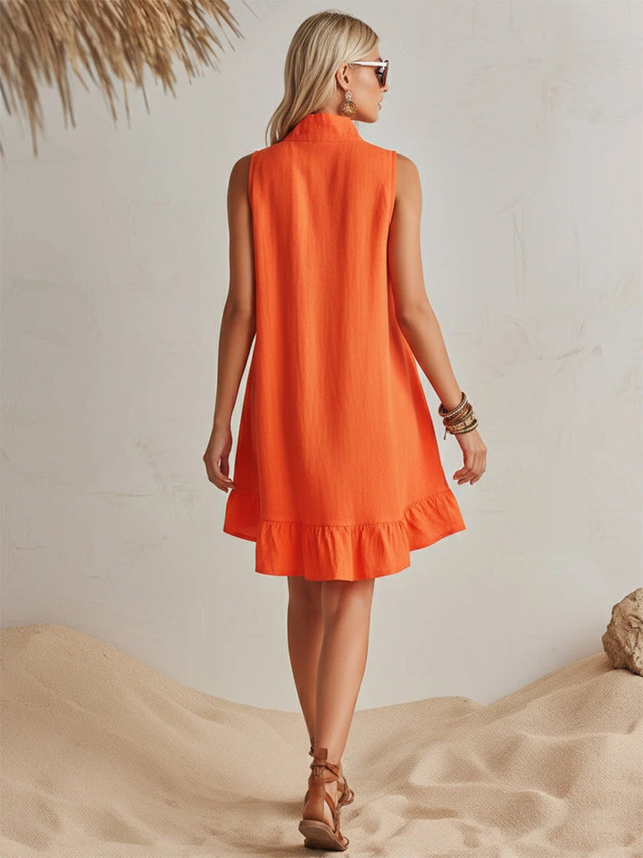 Lina | Robe fluide d’été avec zip élégant