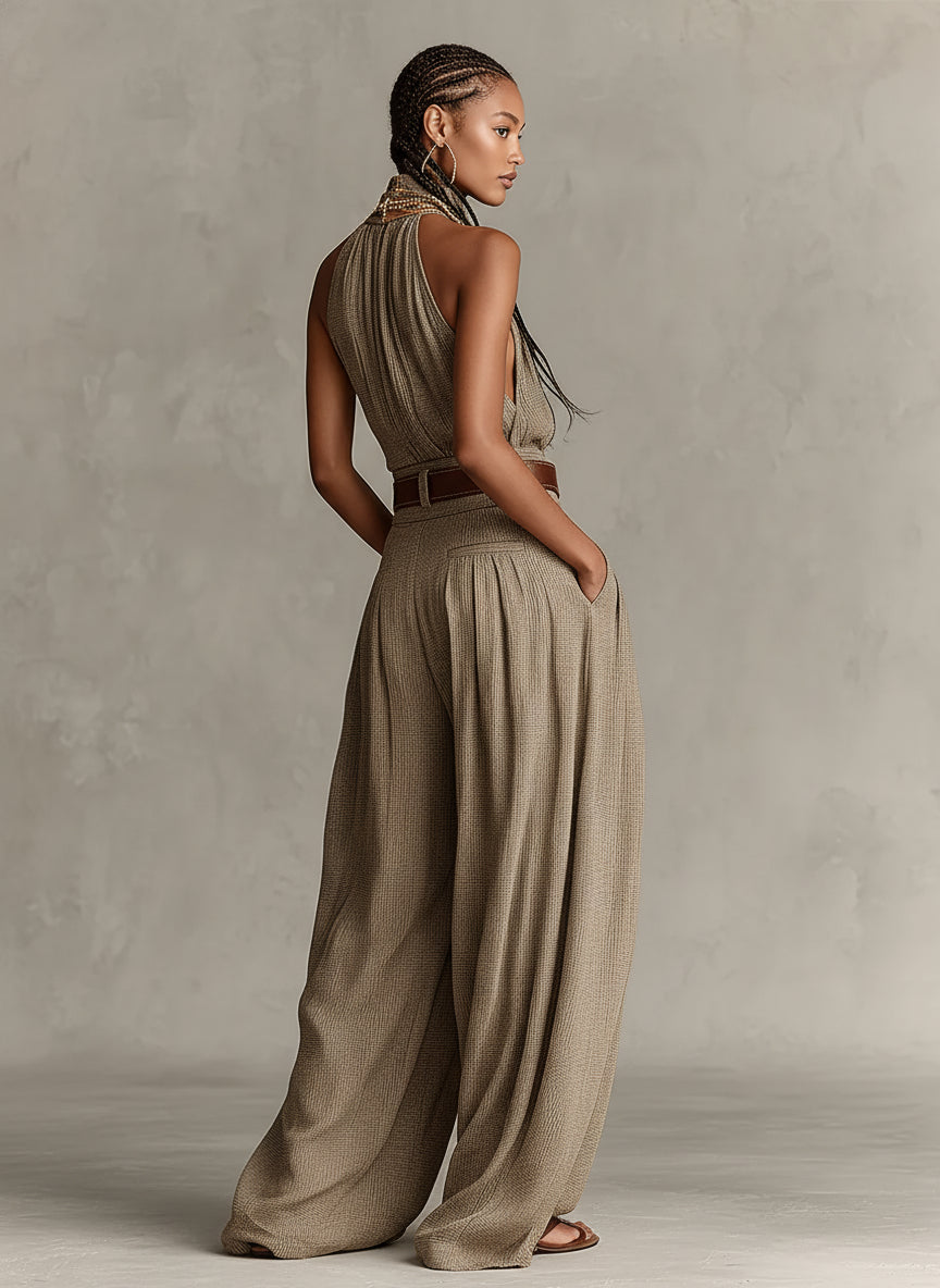 Claudine™ | Combinaison Fluide à Jambes Larges