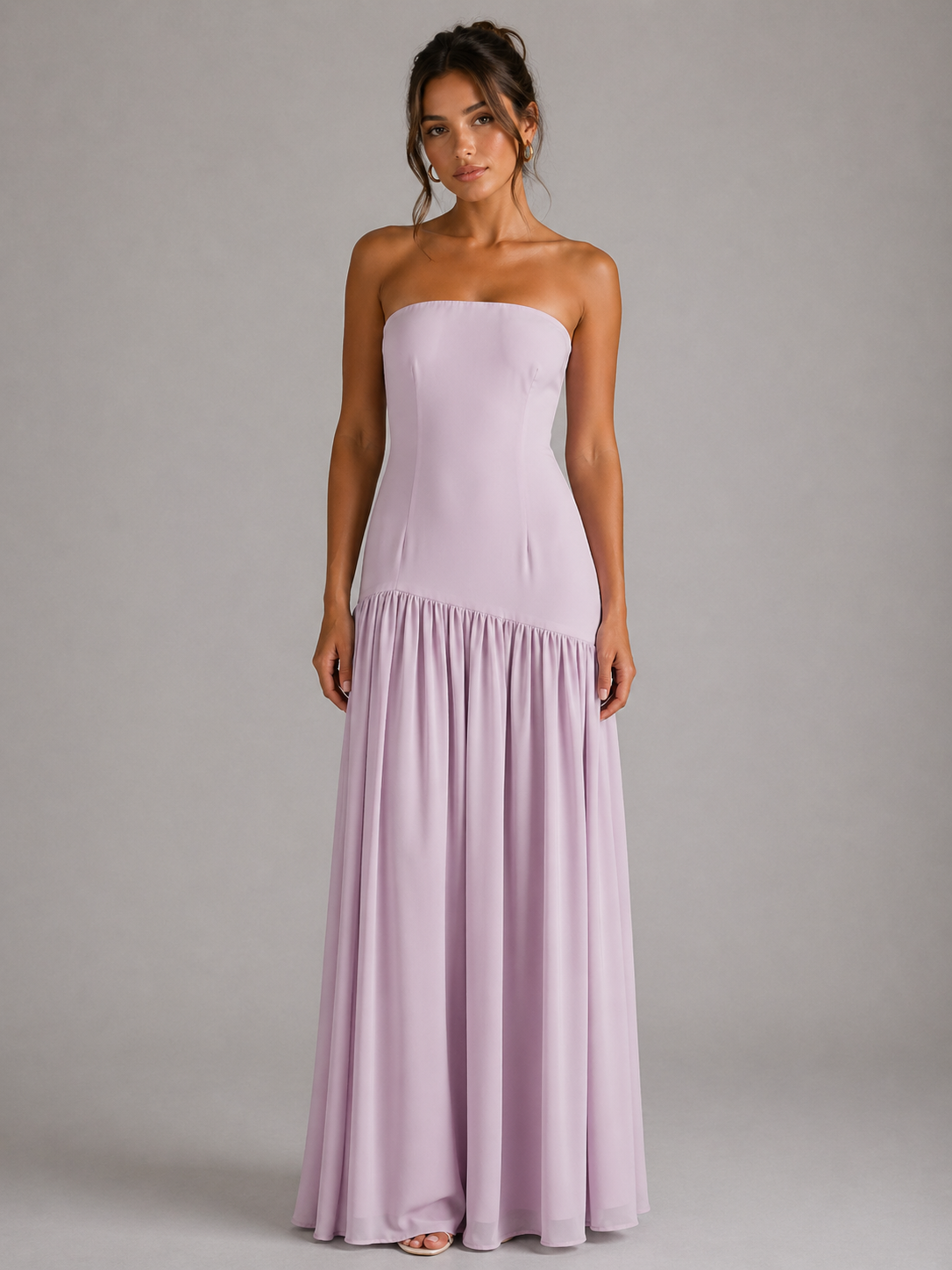 CLARA – ROBE LONGUE BUSTIER FLUIDE