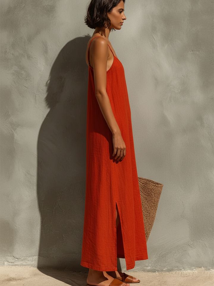 Sophie | Robe longue minimaliste et légère