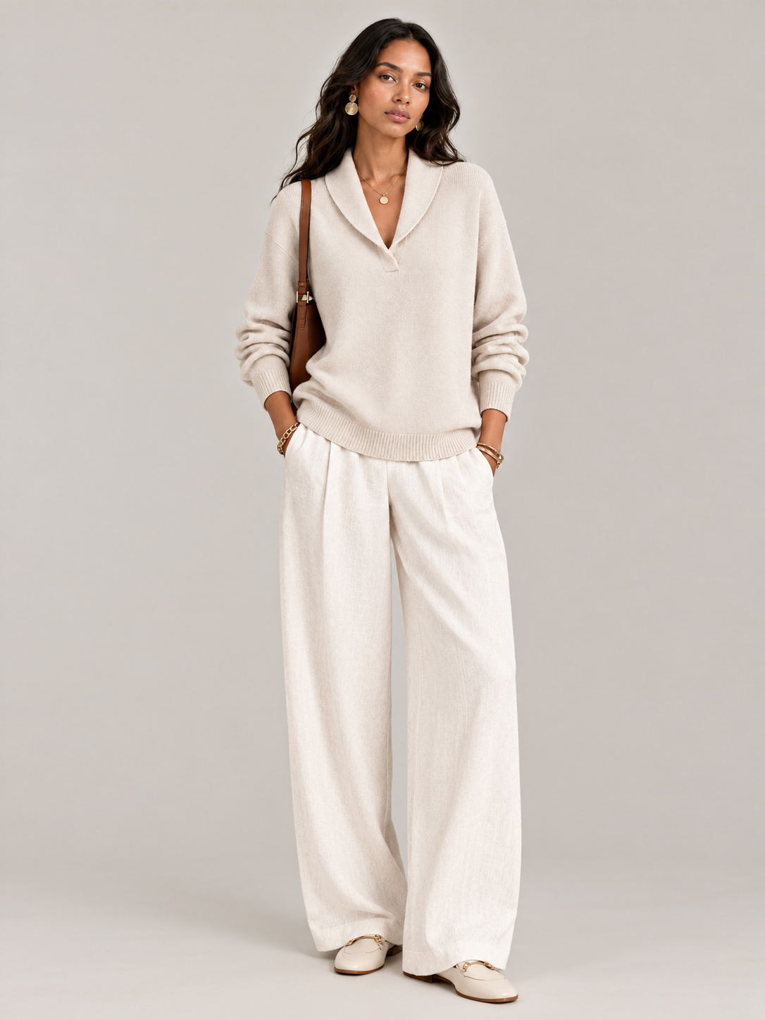 Séverine™ | Pull élégant à col V