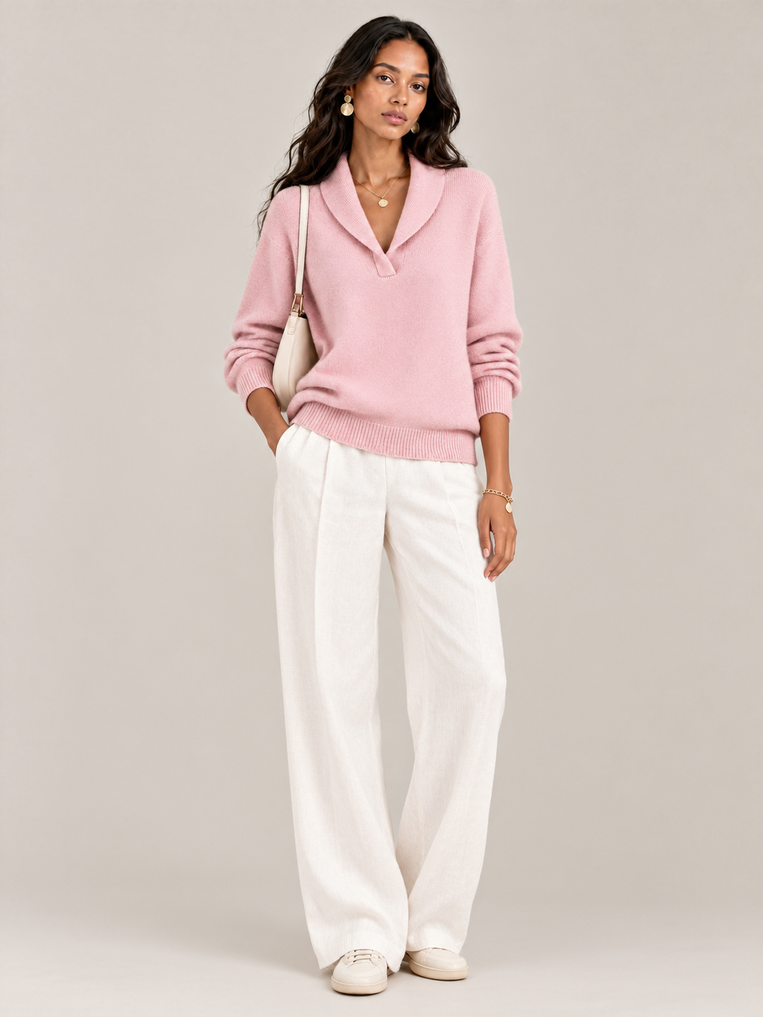 Séverine™ | Pull élégant à col V