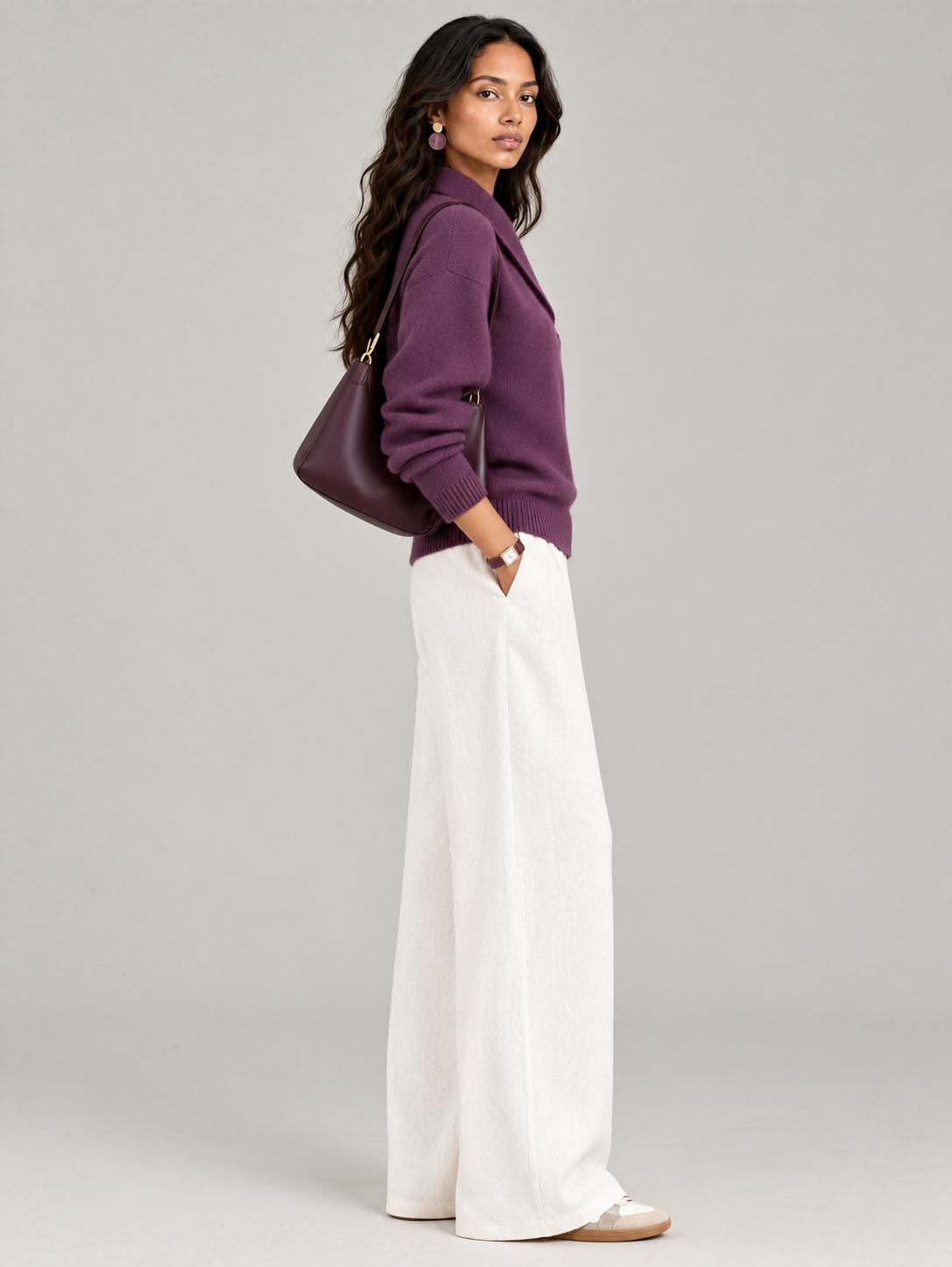 Séverine™ | Pull élégant à col V