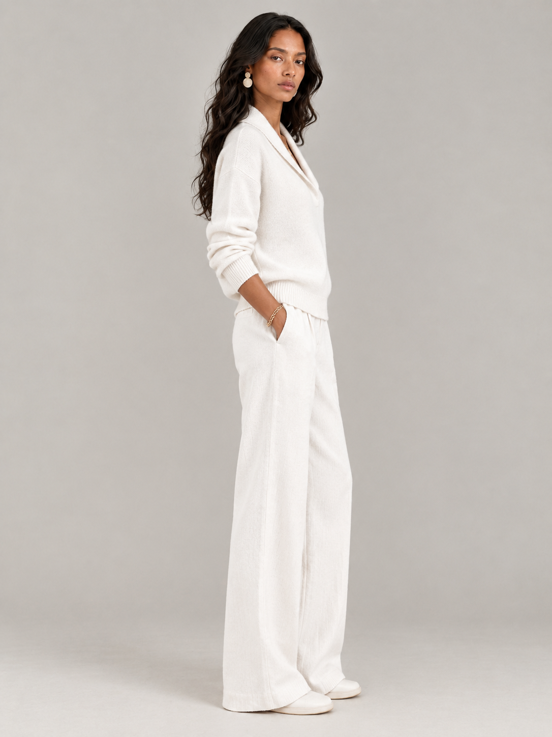 Séverine™ | Pull élégant à col V