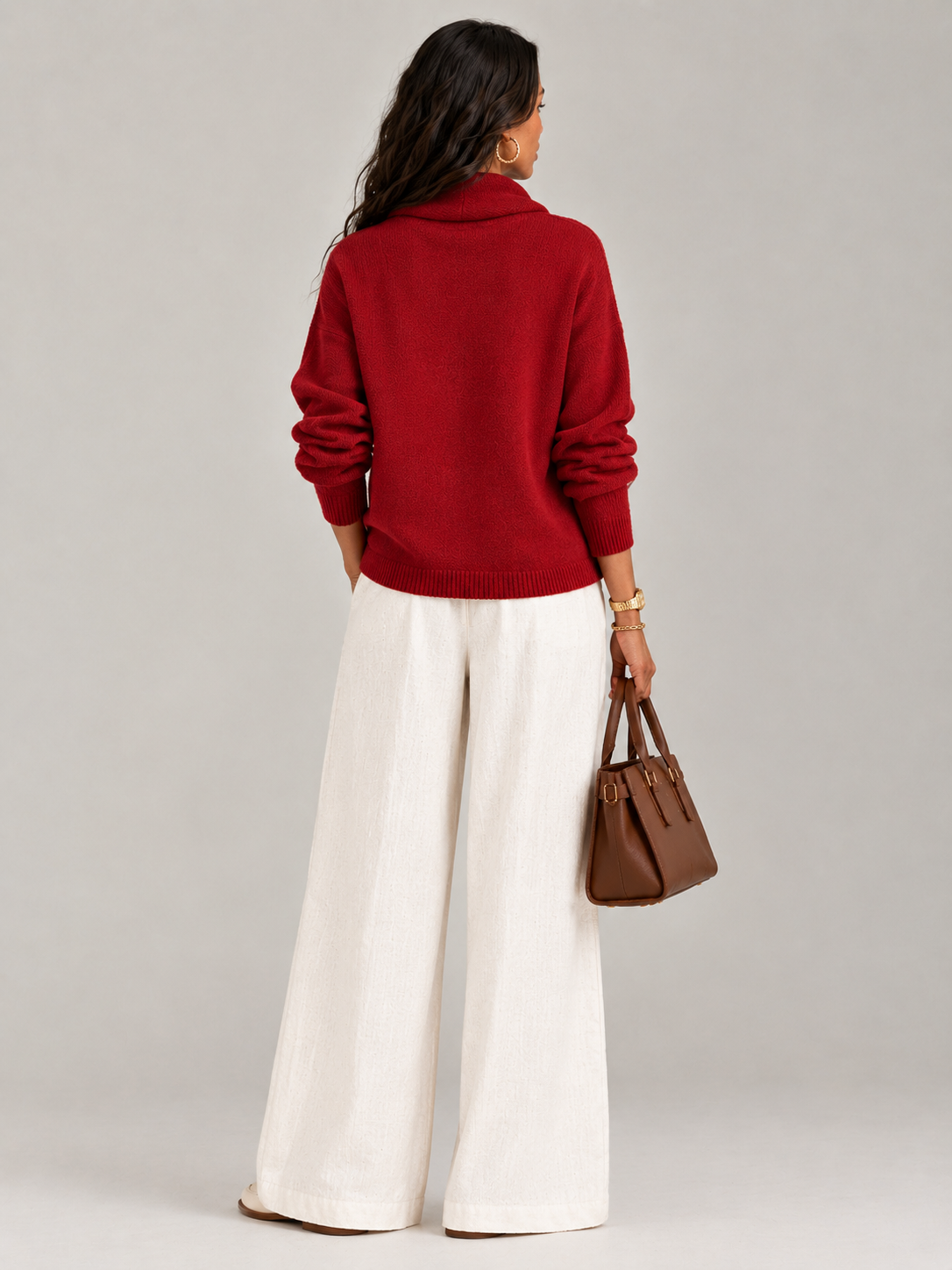 Justine™ | Pull à col drapé