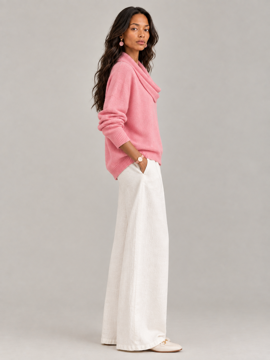 Justine™ | Pull à col drapé