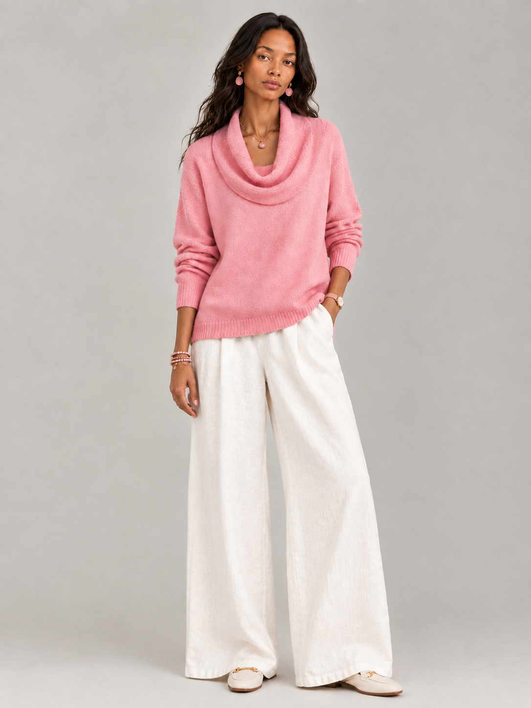 Justine™ | Pull à col drapé