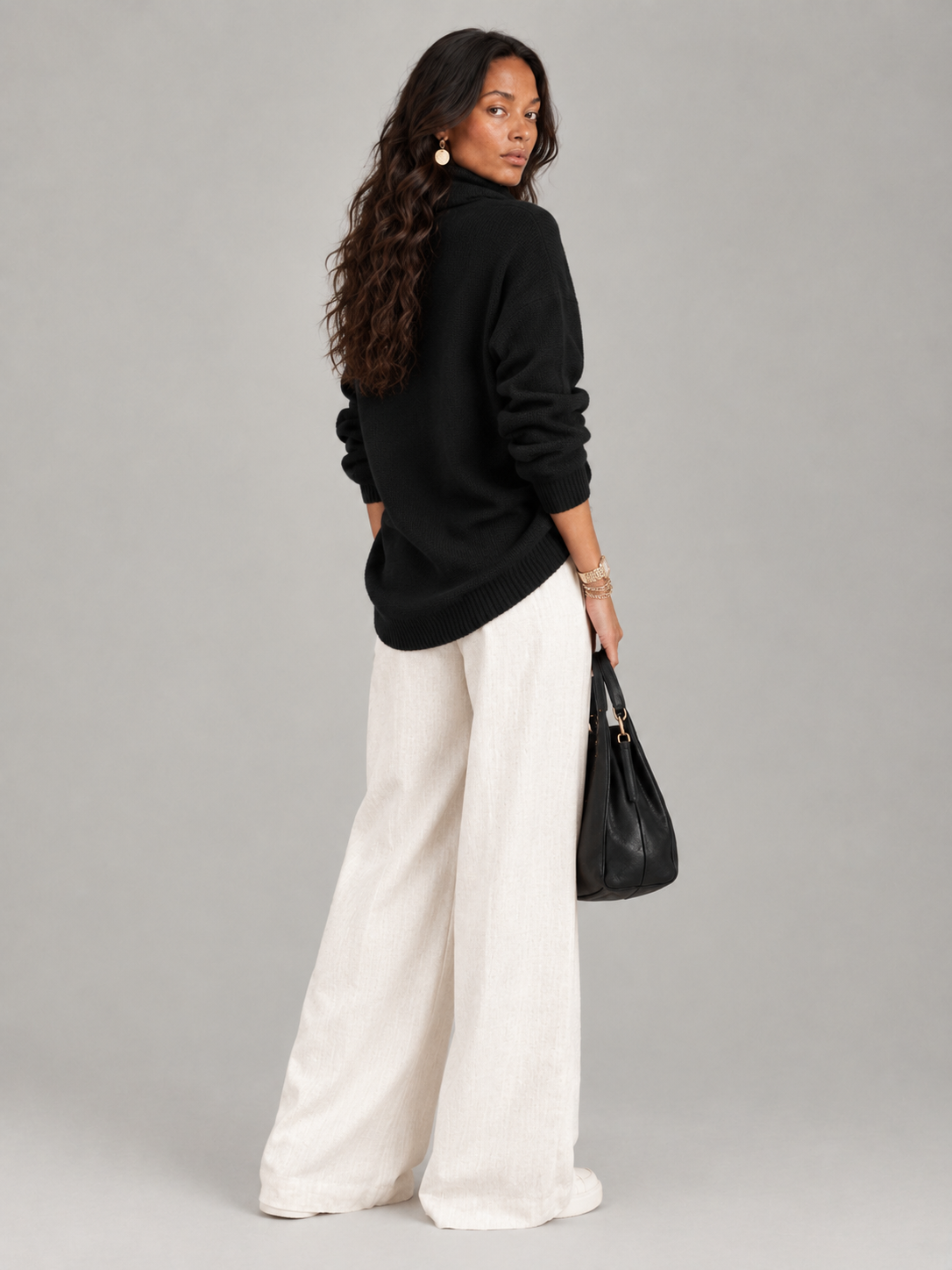 Justine™ | Pull à col drapé
