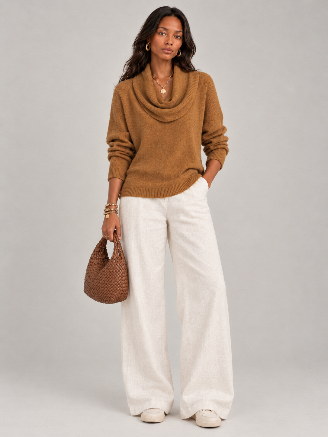 Justine™ | Pull à col drapé