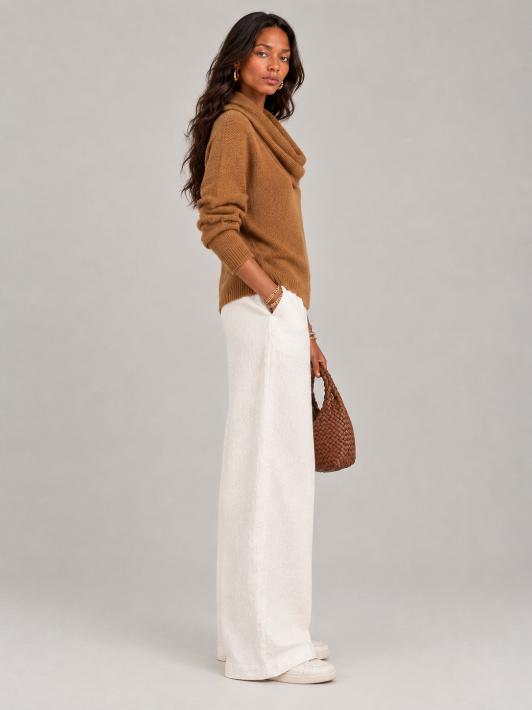 Justine™ | Pull à col drapé