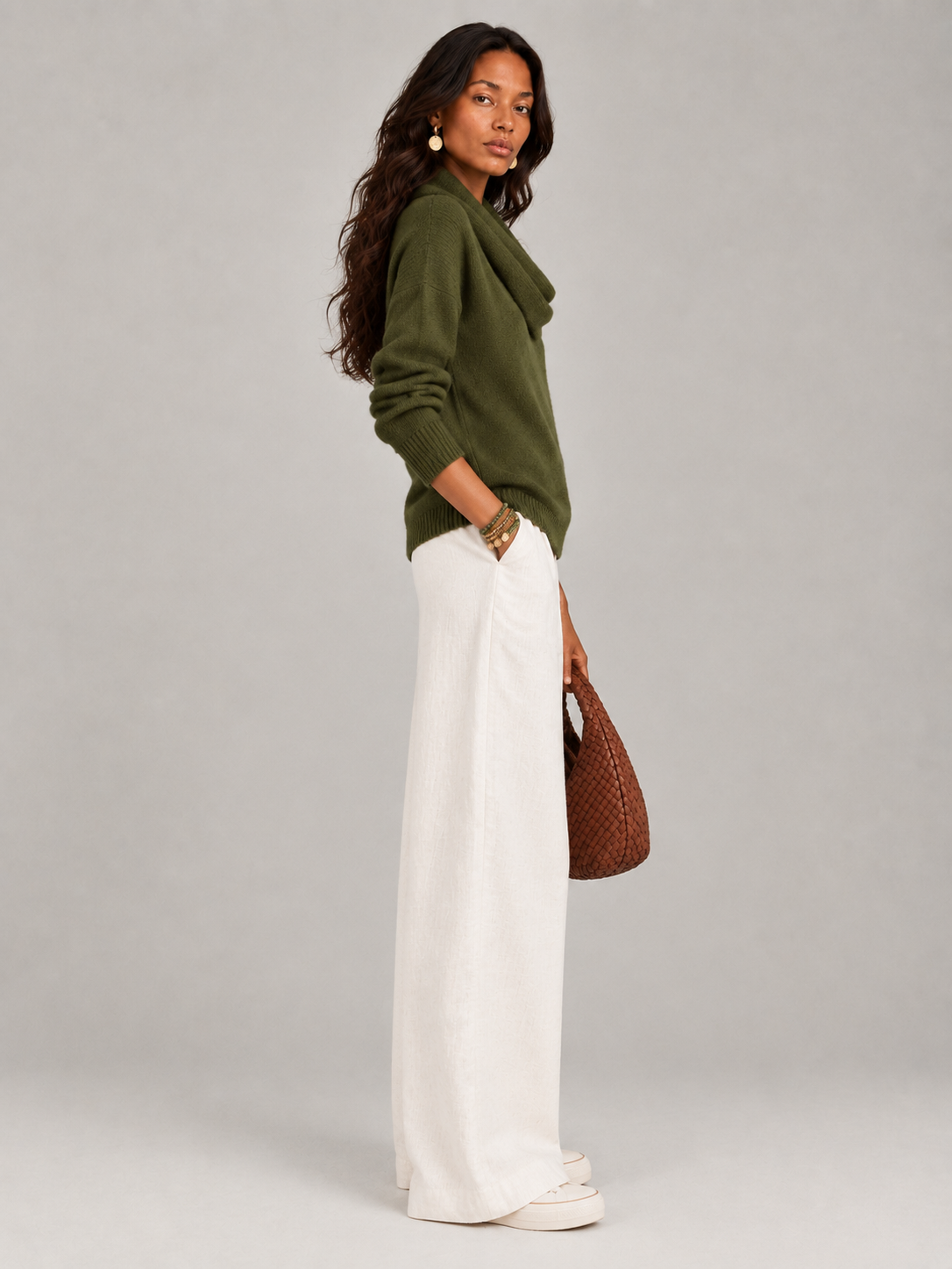 Justine™ | Pull à col drapé