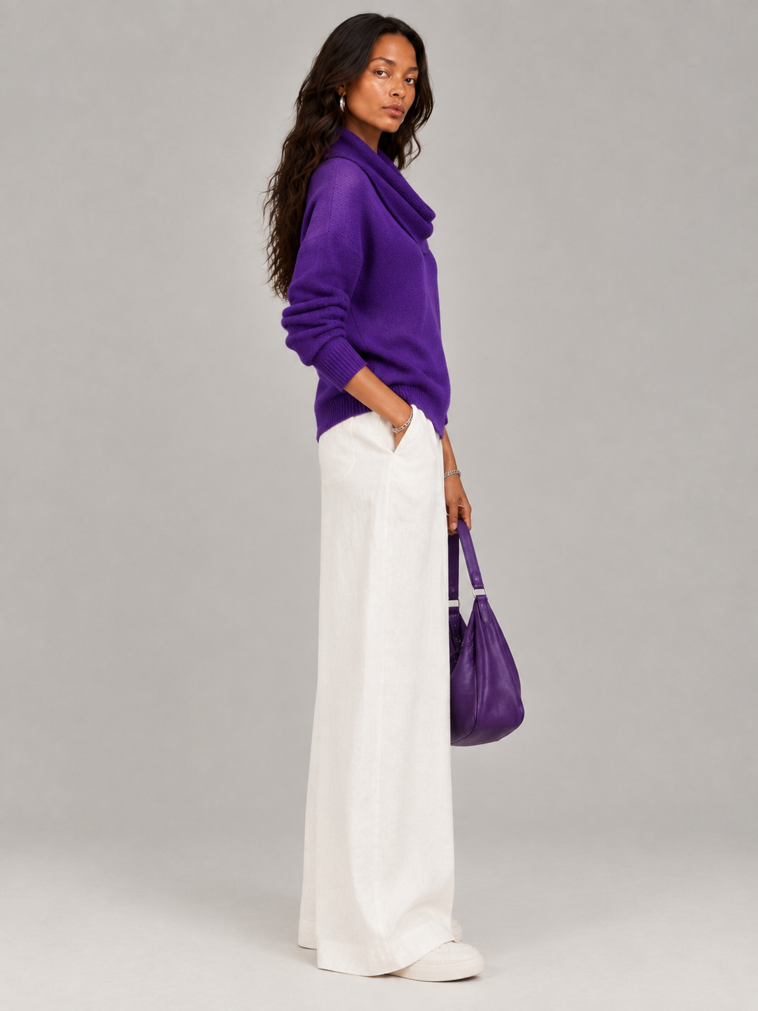 Justine™ | Pull à col drapé