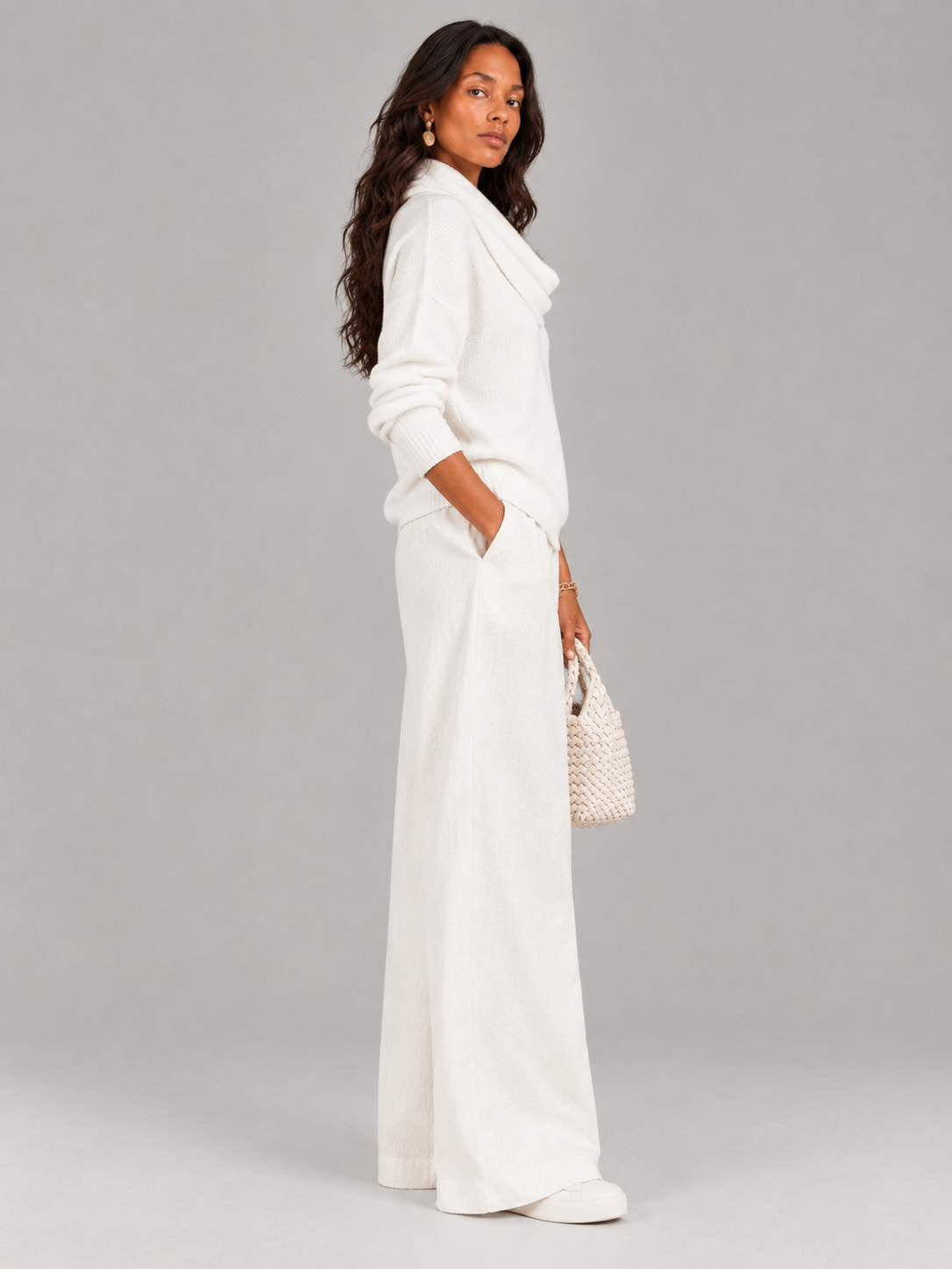 Justine™ | Pull à col drapé