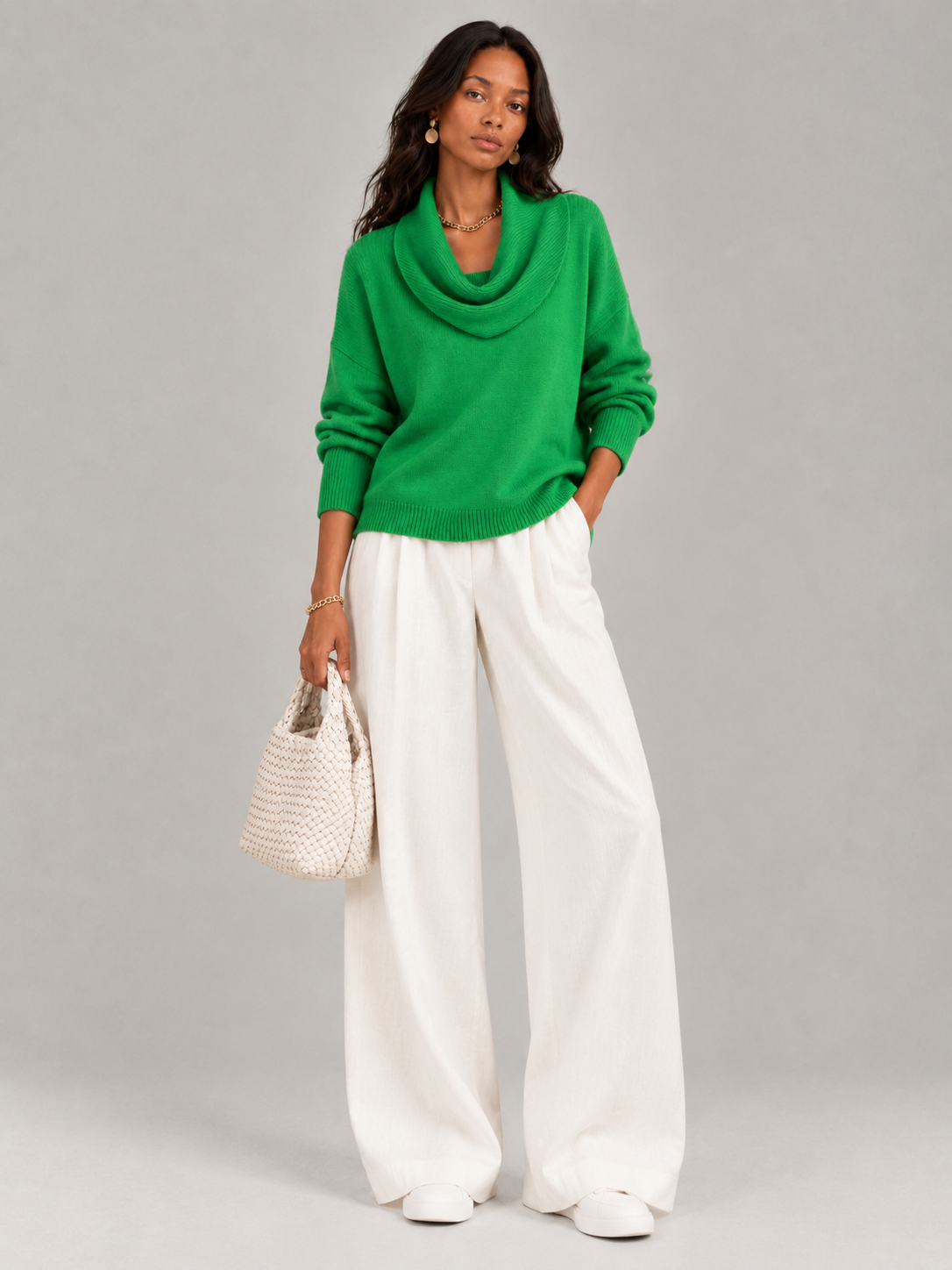Justine™ | Pull à col drapé