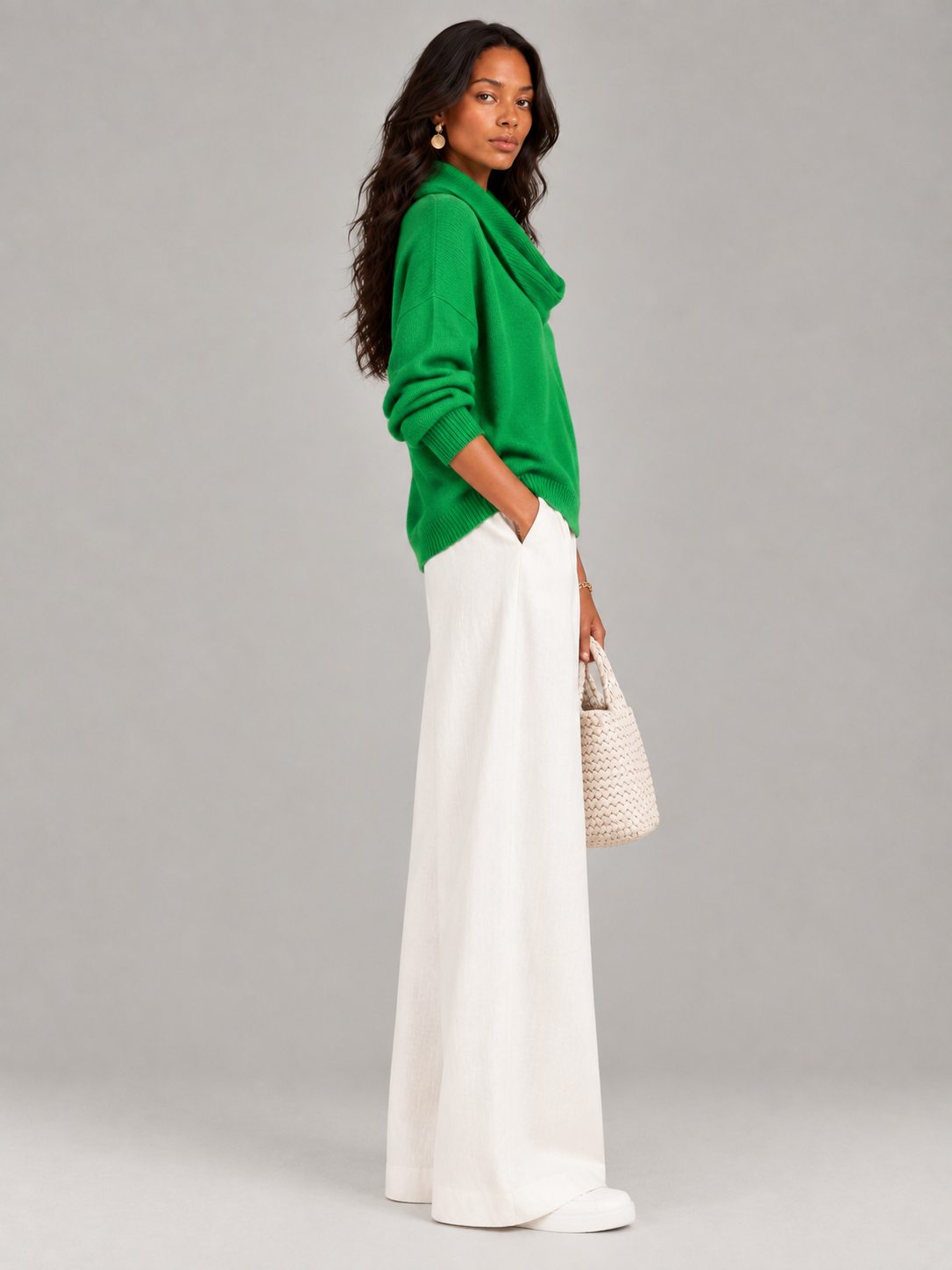 Justine™ | Pull à col drapé