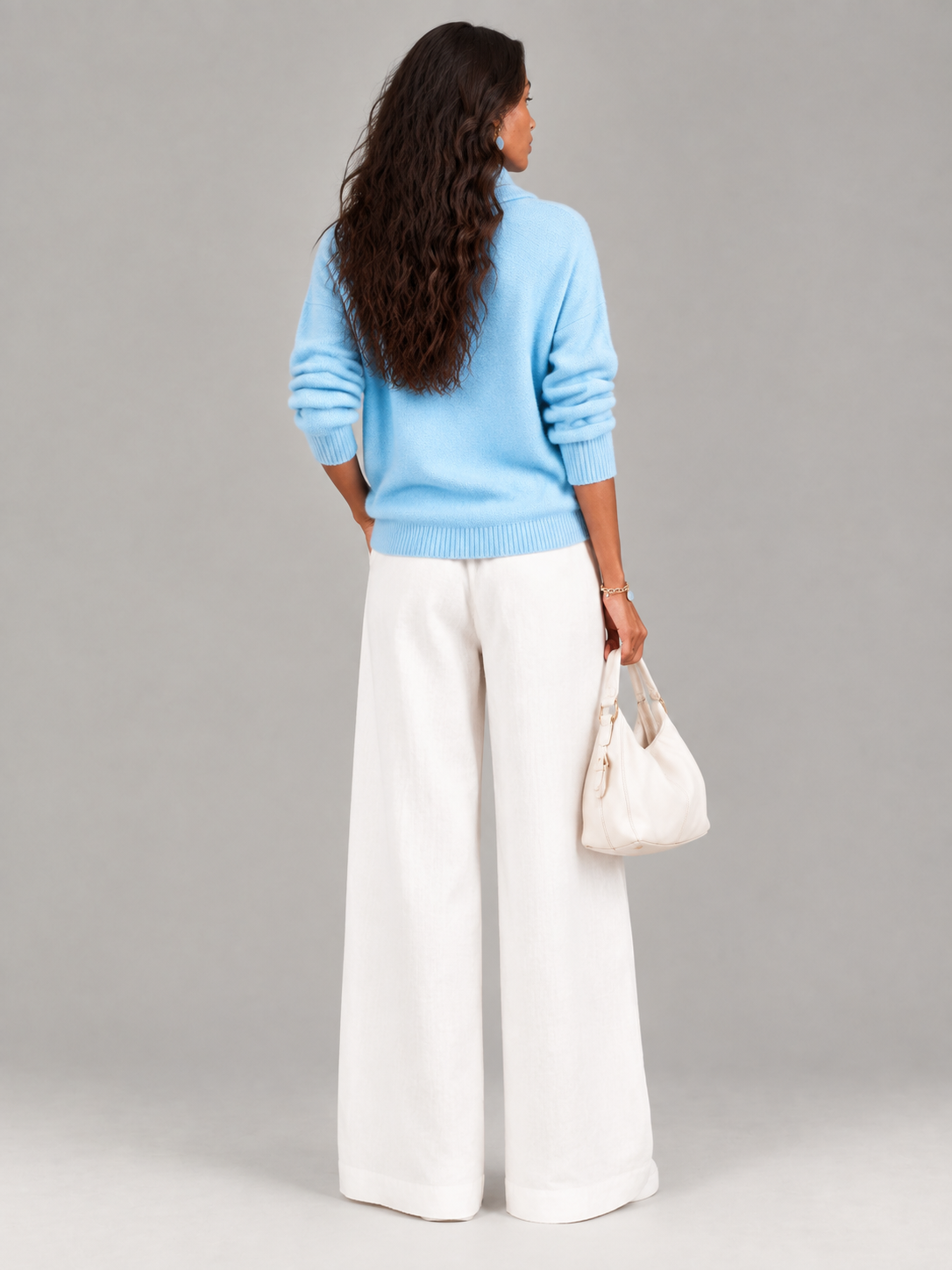 Justine™ | Pull à col drapé