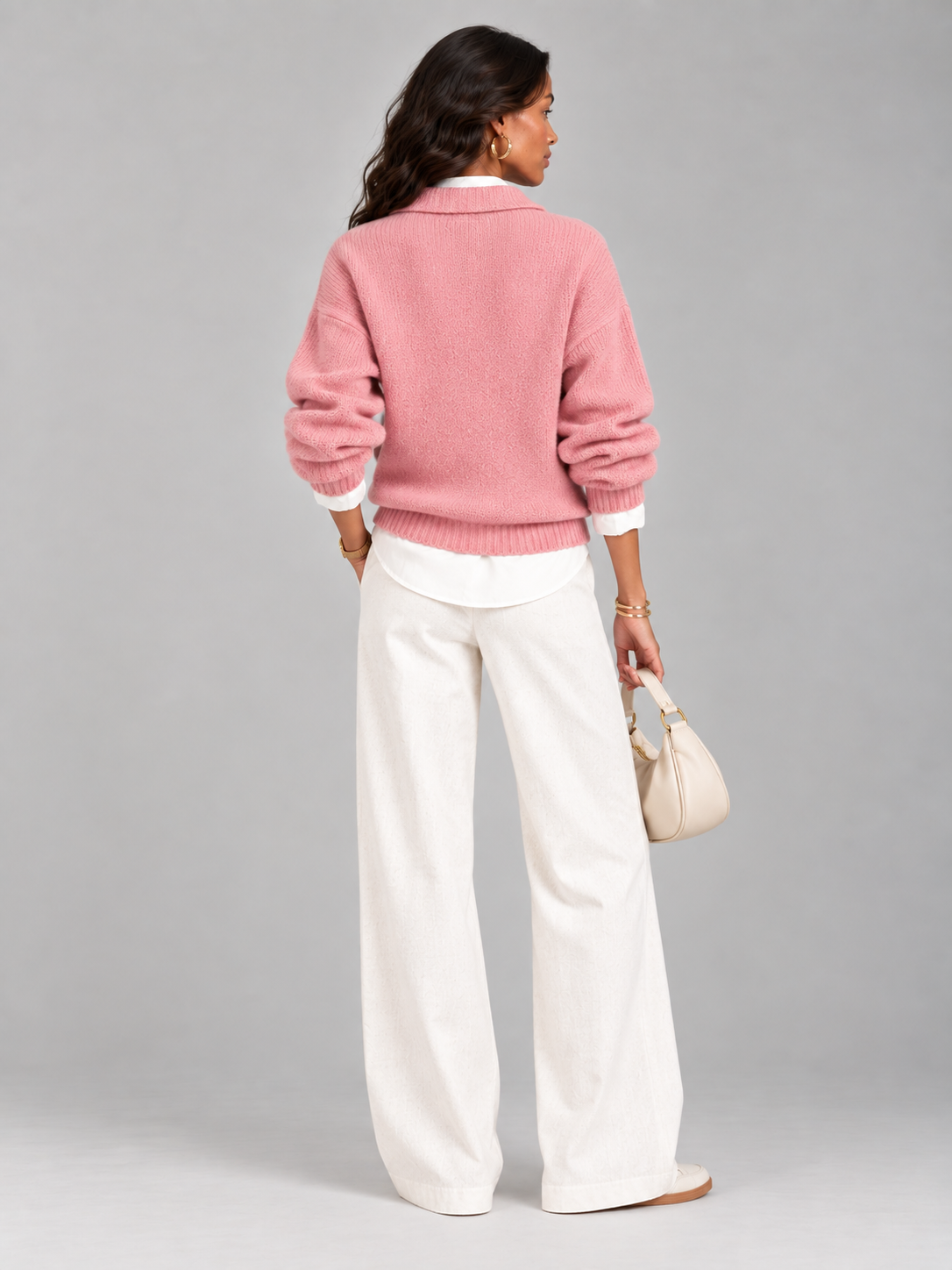 Valentine™ | Pull avec col polo et boutons