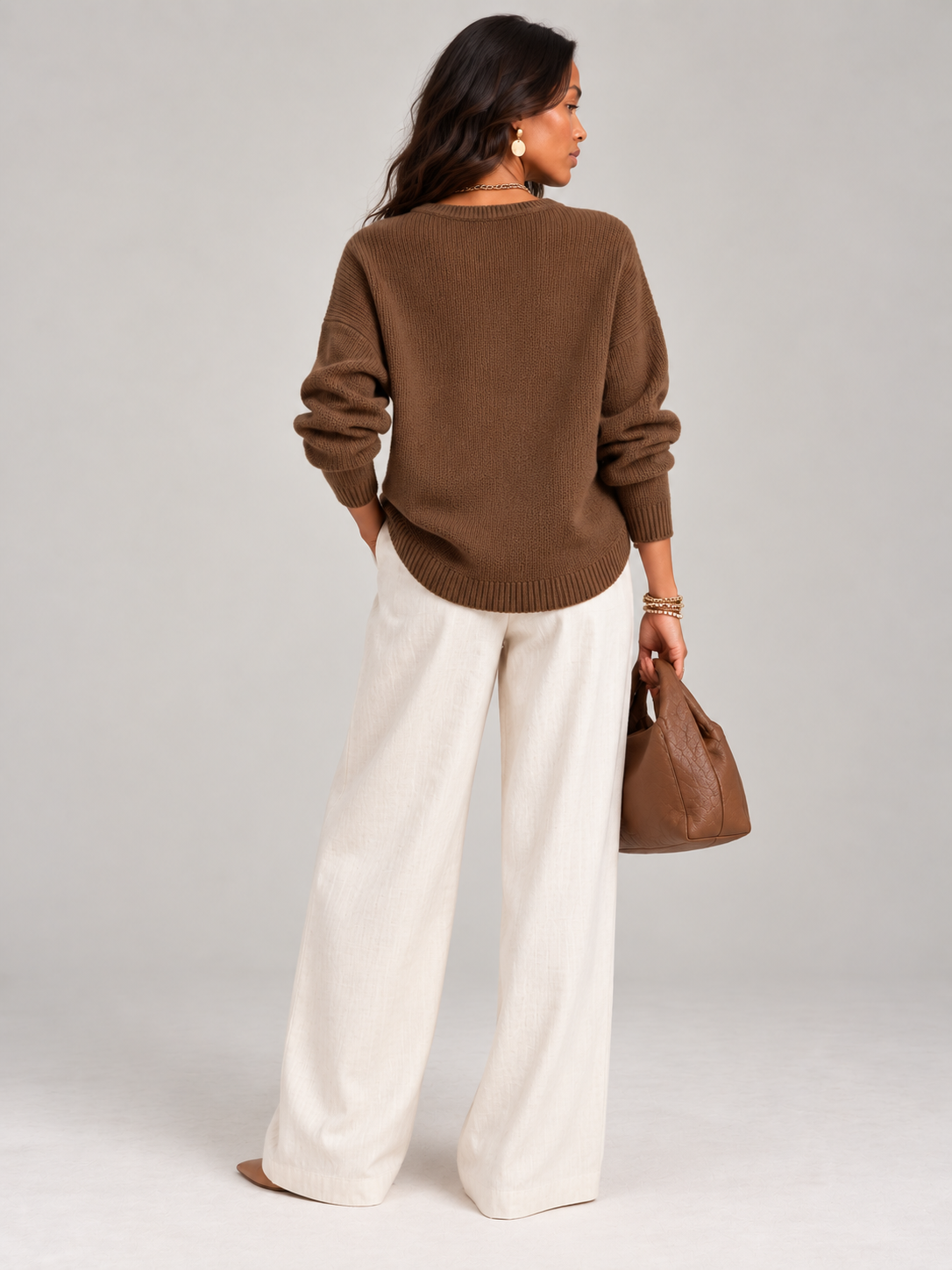 Hélène™ | Pull en tricot avec boutons Henley