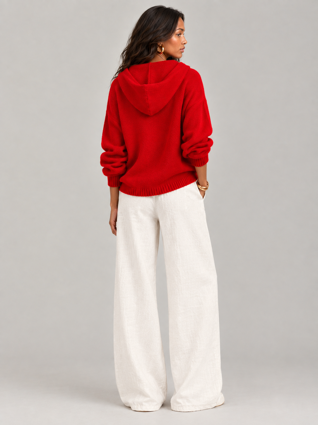 Bérénice™ | Veste en maille avec capuche et boutons
