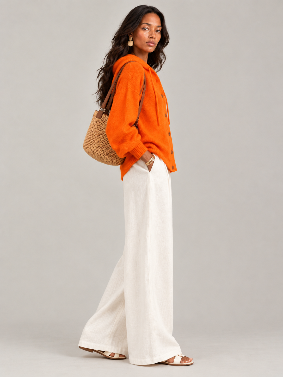 Bérénice™ | Veste en maille avec capuche et boutons