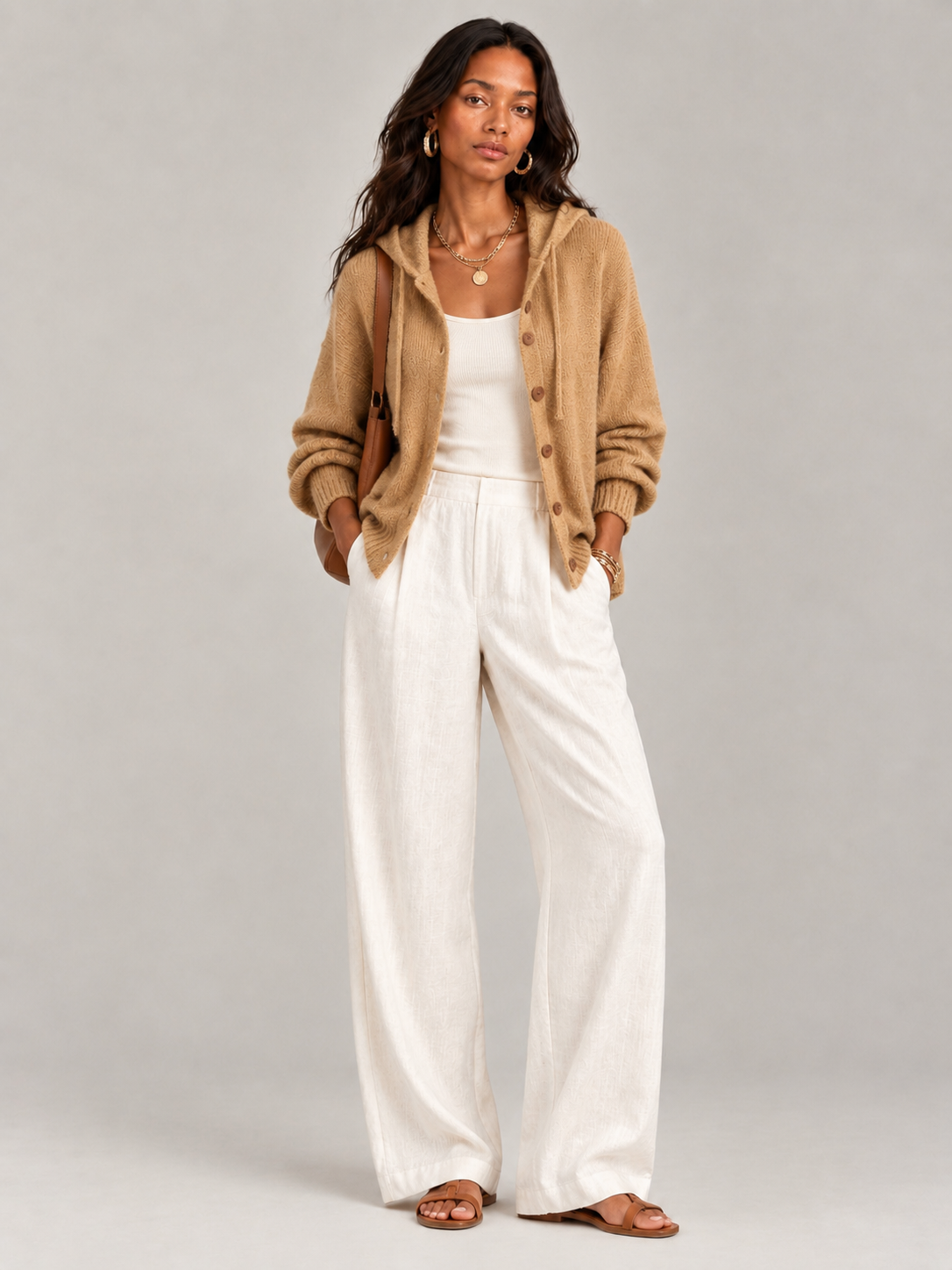 Bérénice™ | Veste en maille avec capuche et boutons