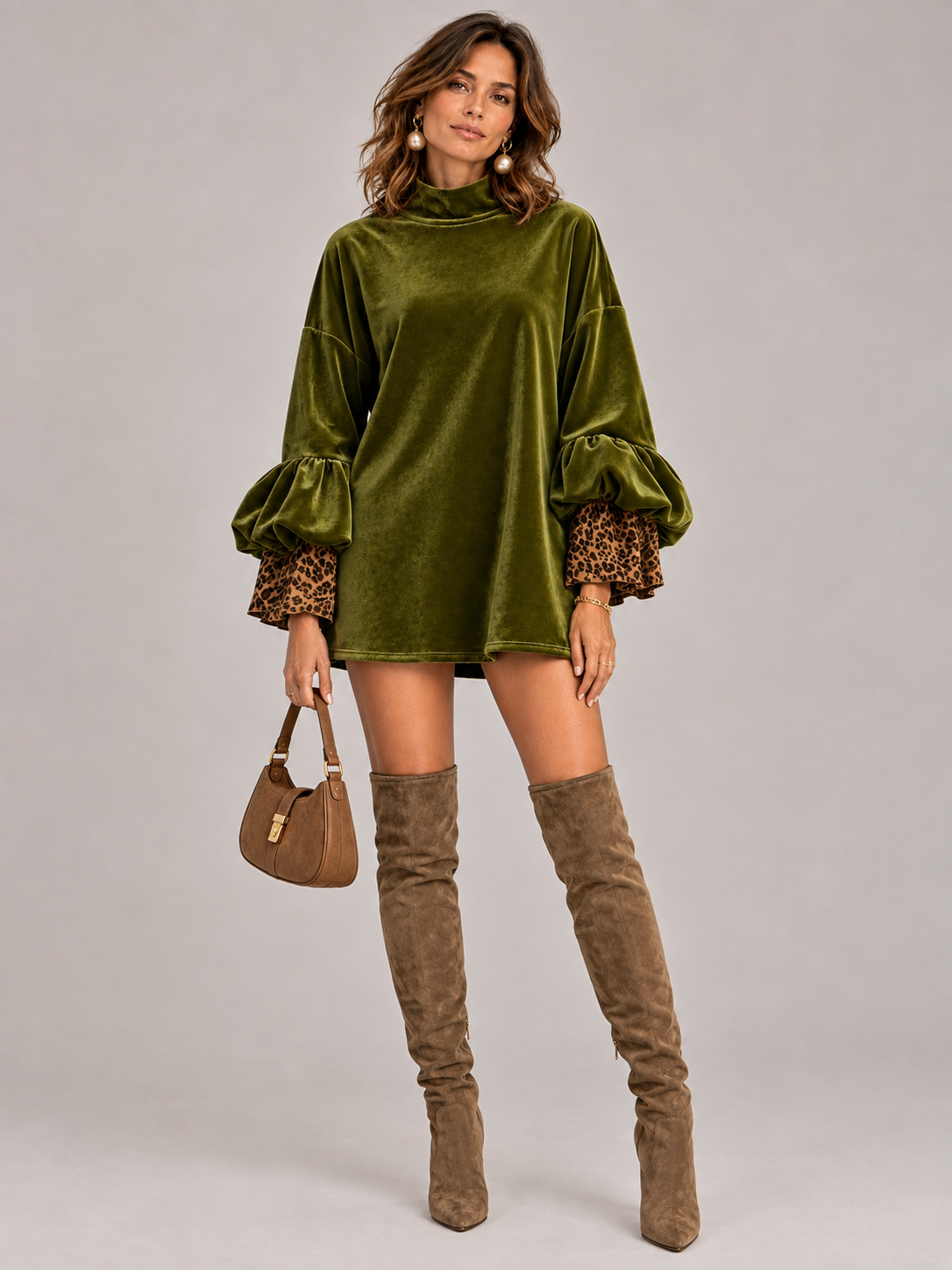 Margaux™ | Pull oversize élégant à détails léopard