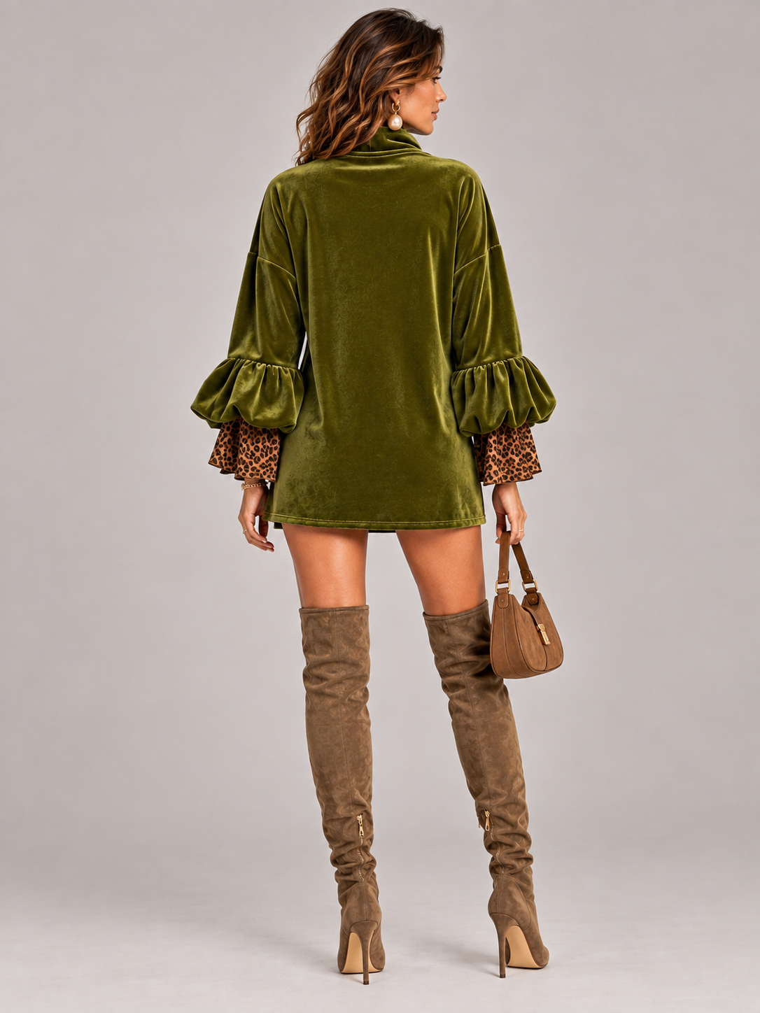 Margaux™ | Pull oversize élégant à détails léopard