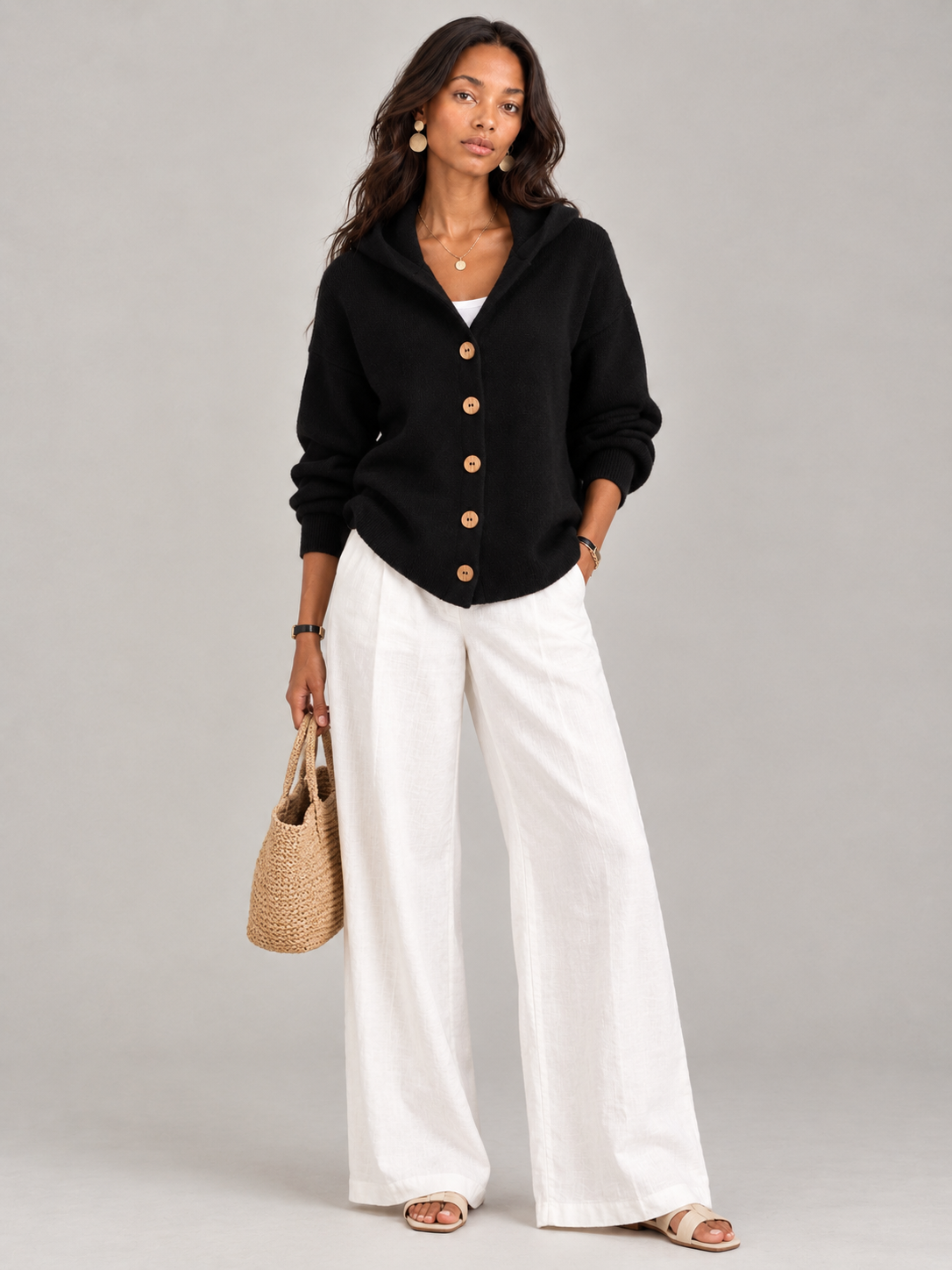 Rosalie™ | Veste en tricot avec capuche