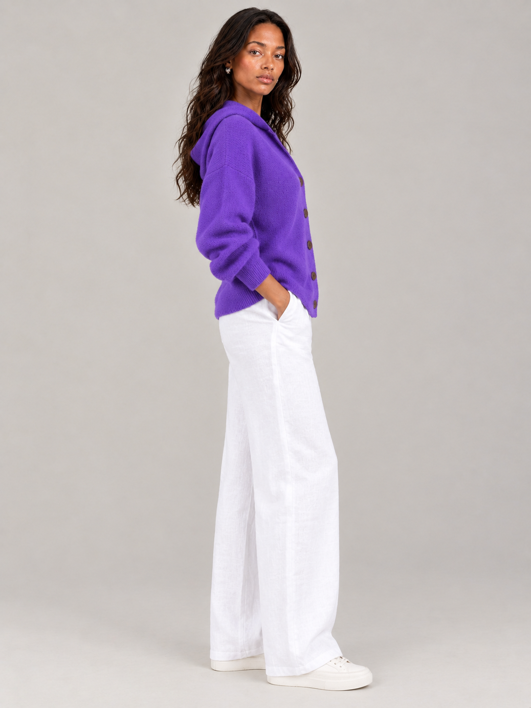 Rosalie™ | Veste en tricot avec capuche