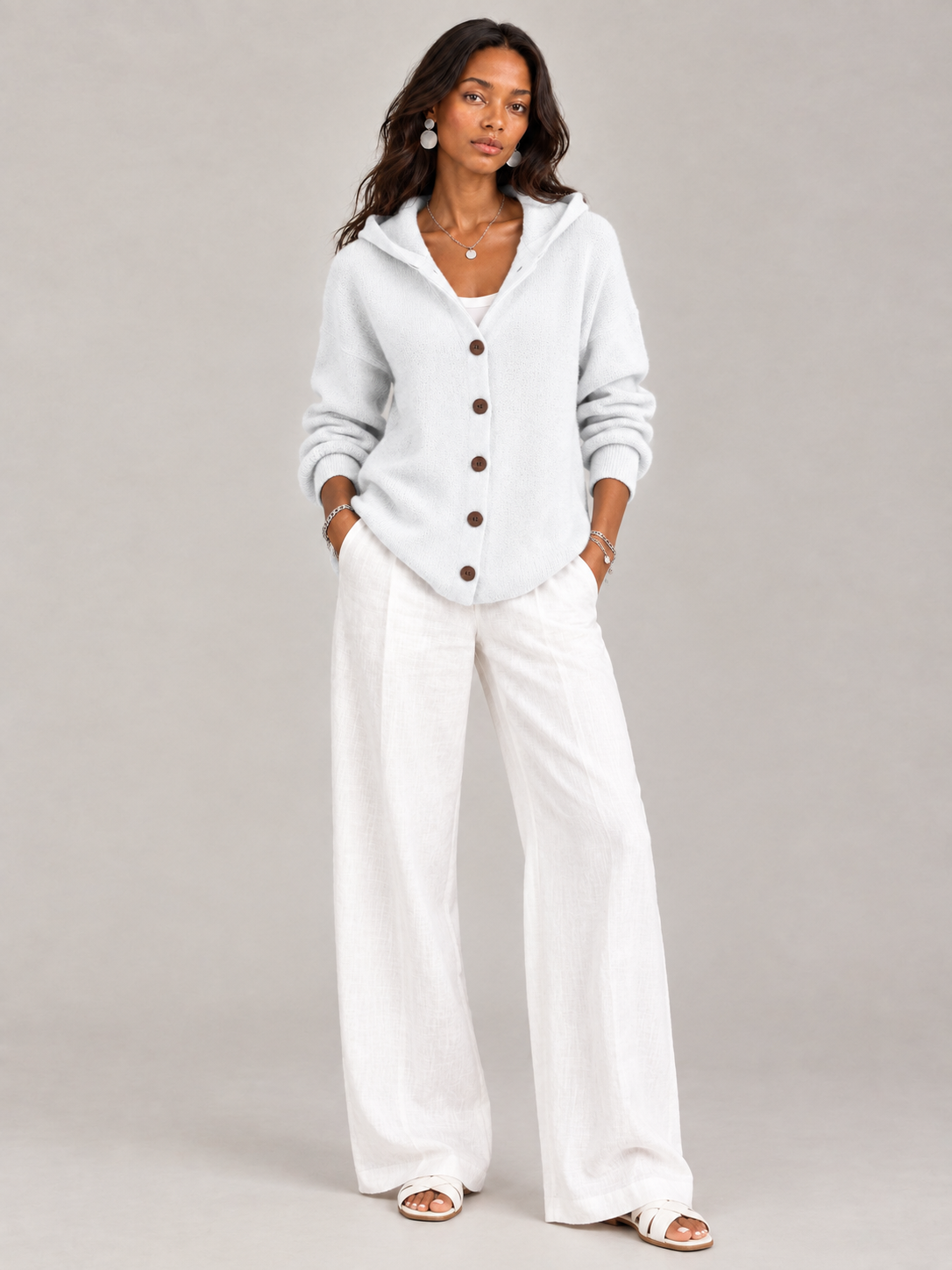 Rosalie™ | Veste en tricot avec capuche