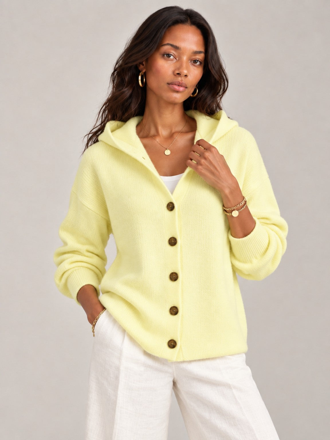 Rosalie™ | Veste en tricot avec capuche