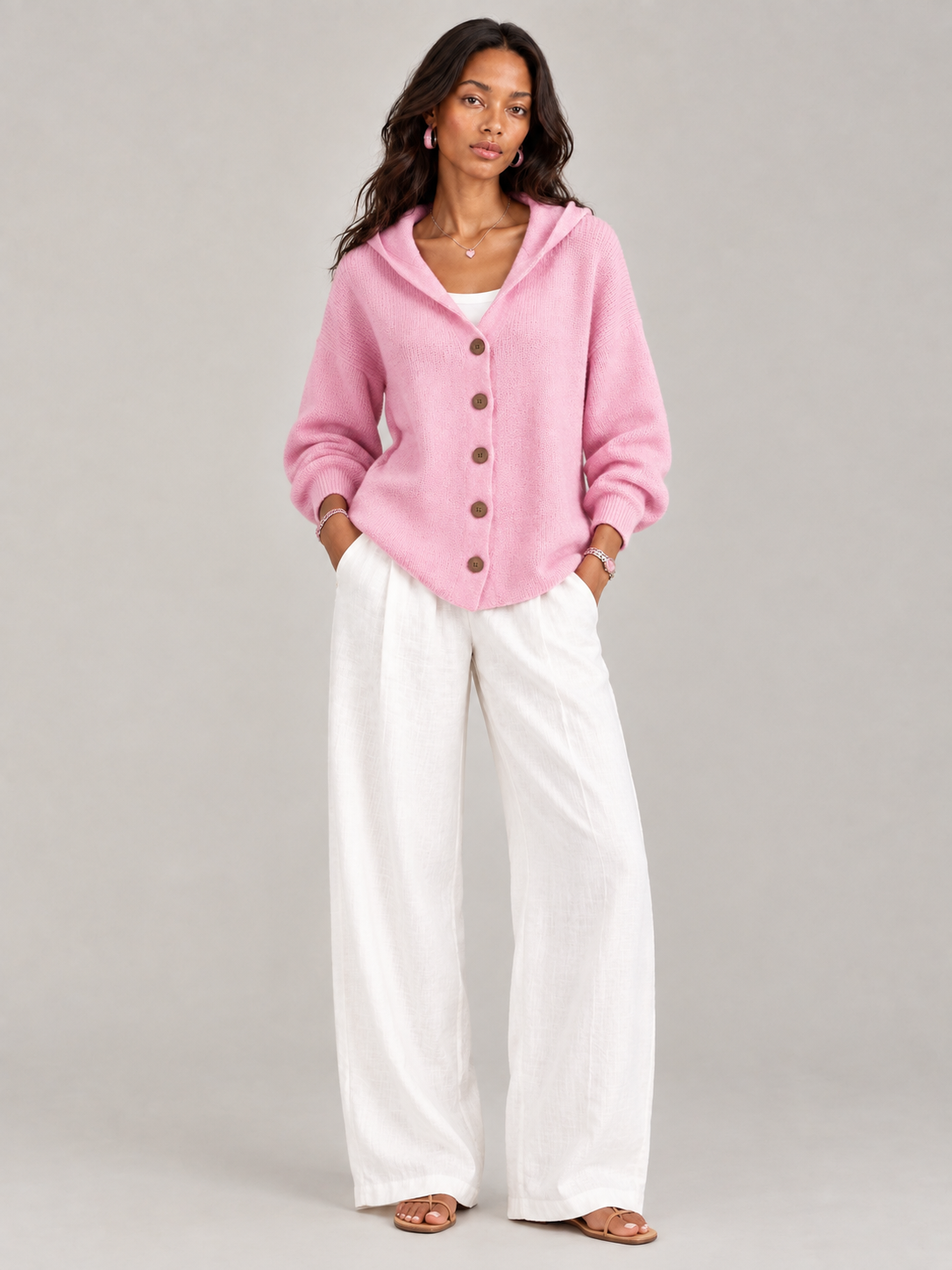 Rosalie™ | Veste en tricot avec capuche
