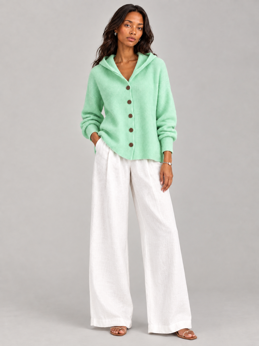 Rosalie™ | Veste en tricot avec capuche