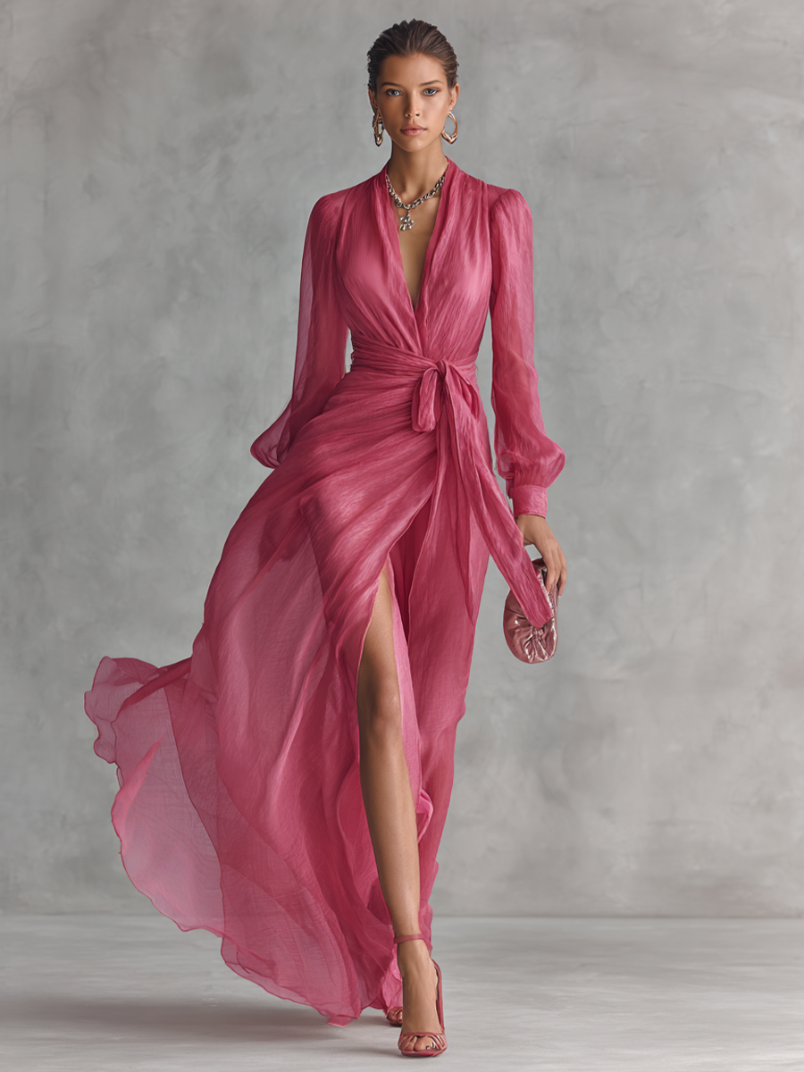 Élise | Robe maxi fluide élégante