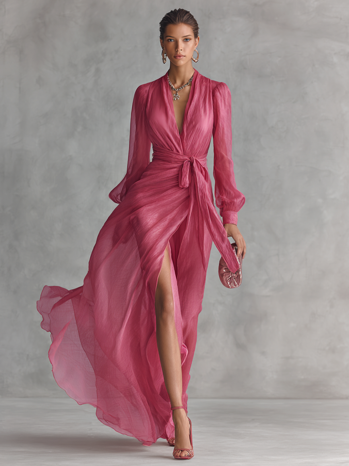 Élise | Robe maxi fluide élégante