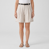 Karine – Short taille haute en lin