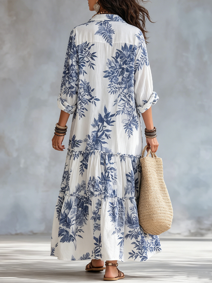 Margaux™ | Robe longue fleurie élégante