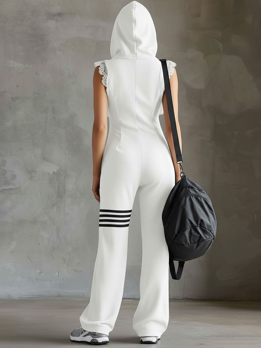 Allure Sportive | Combinaison Moderne à Capuche