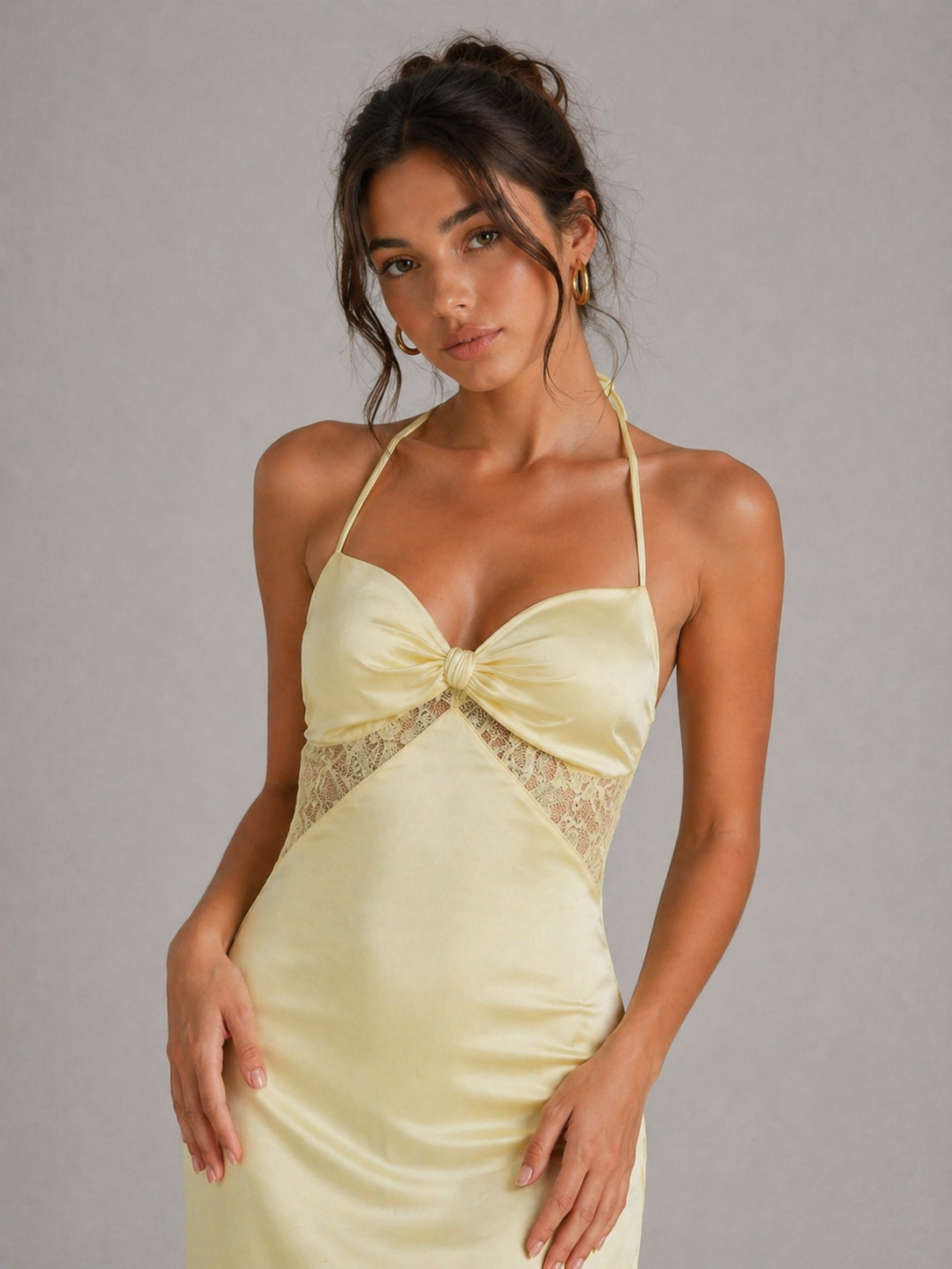 SORELLA – ROBE LONGUE SÉDUISANTE AVEC DENTELLE ET FINES BRETELLES