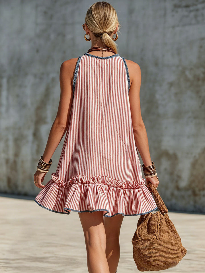 Noémie™ | Robe Courte Rayée