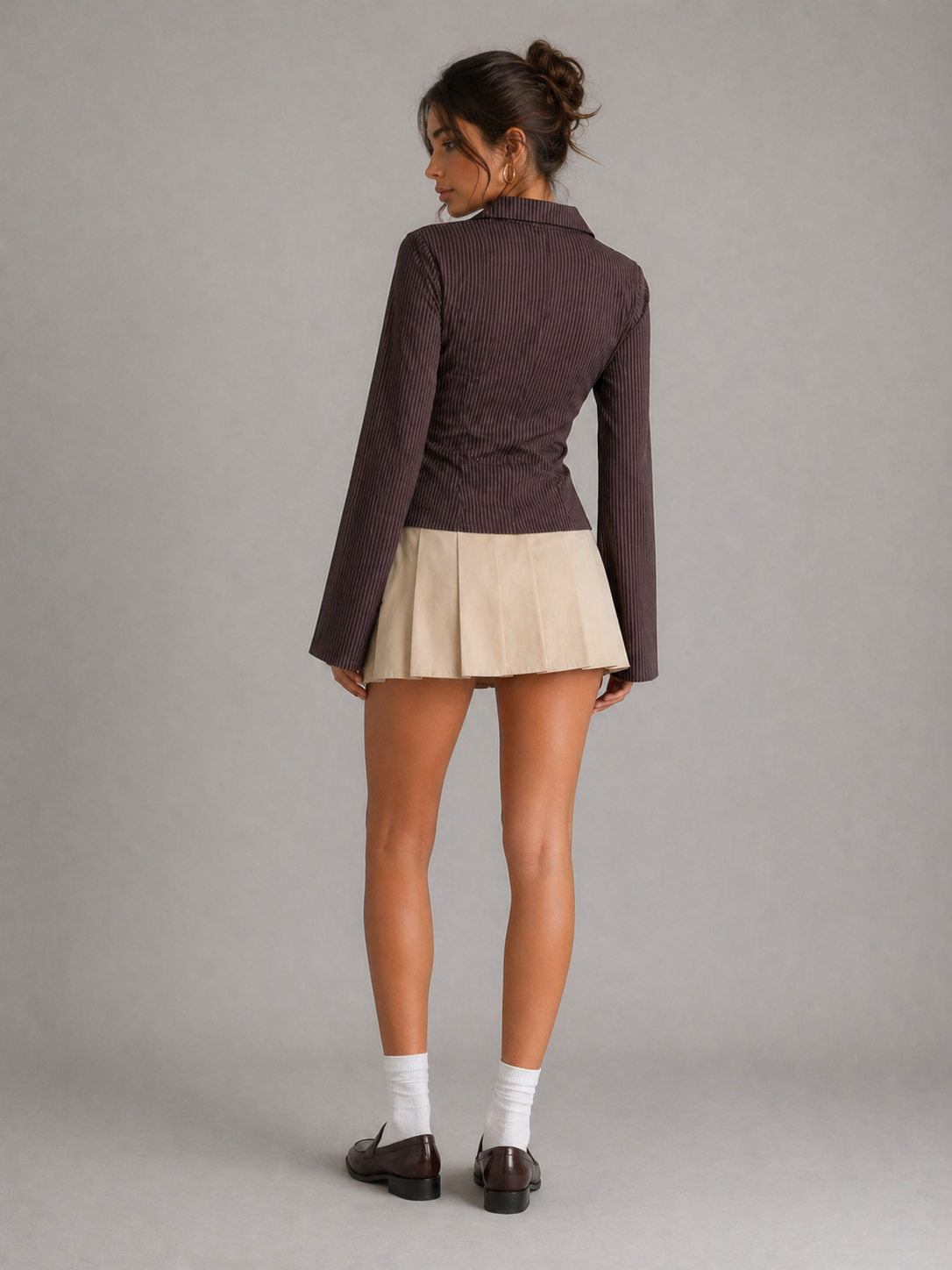 ROBEYN – CHEMISE CINTRÉE À FINES RAYURES
