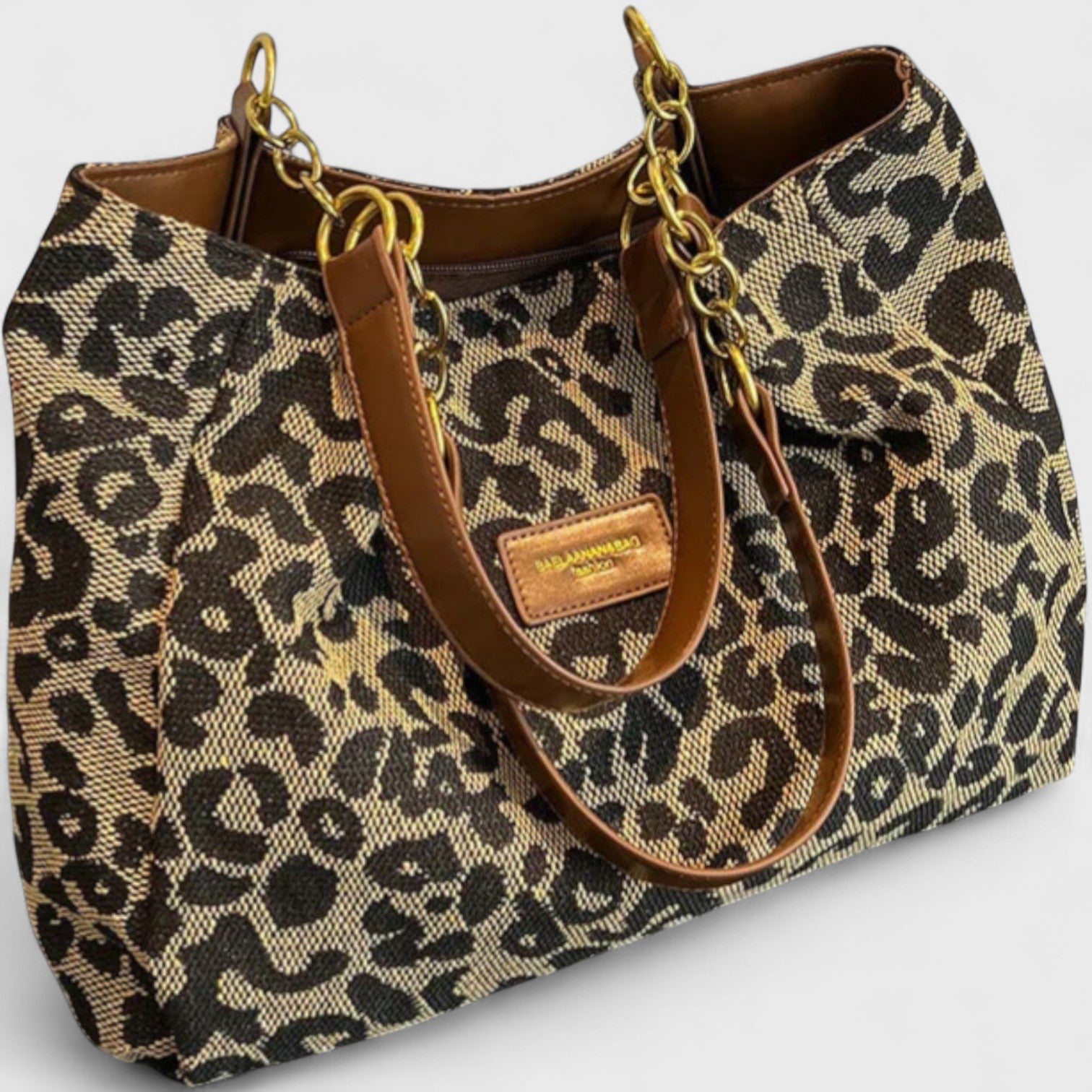 ALIZÉE – SAC SHOPPING MOTIF LÉOPARD