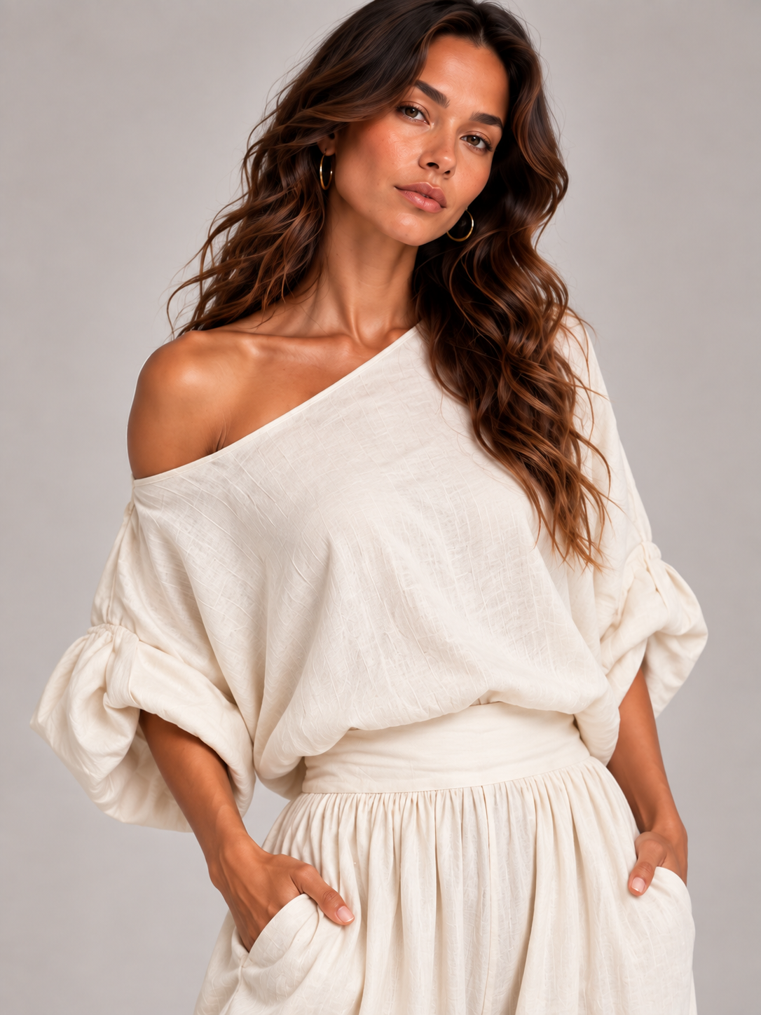 Élina | Ensemble fluide et confortable style naturel