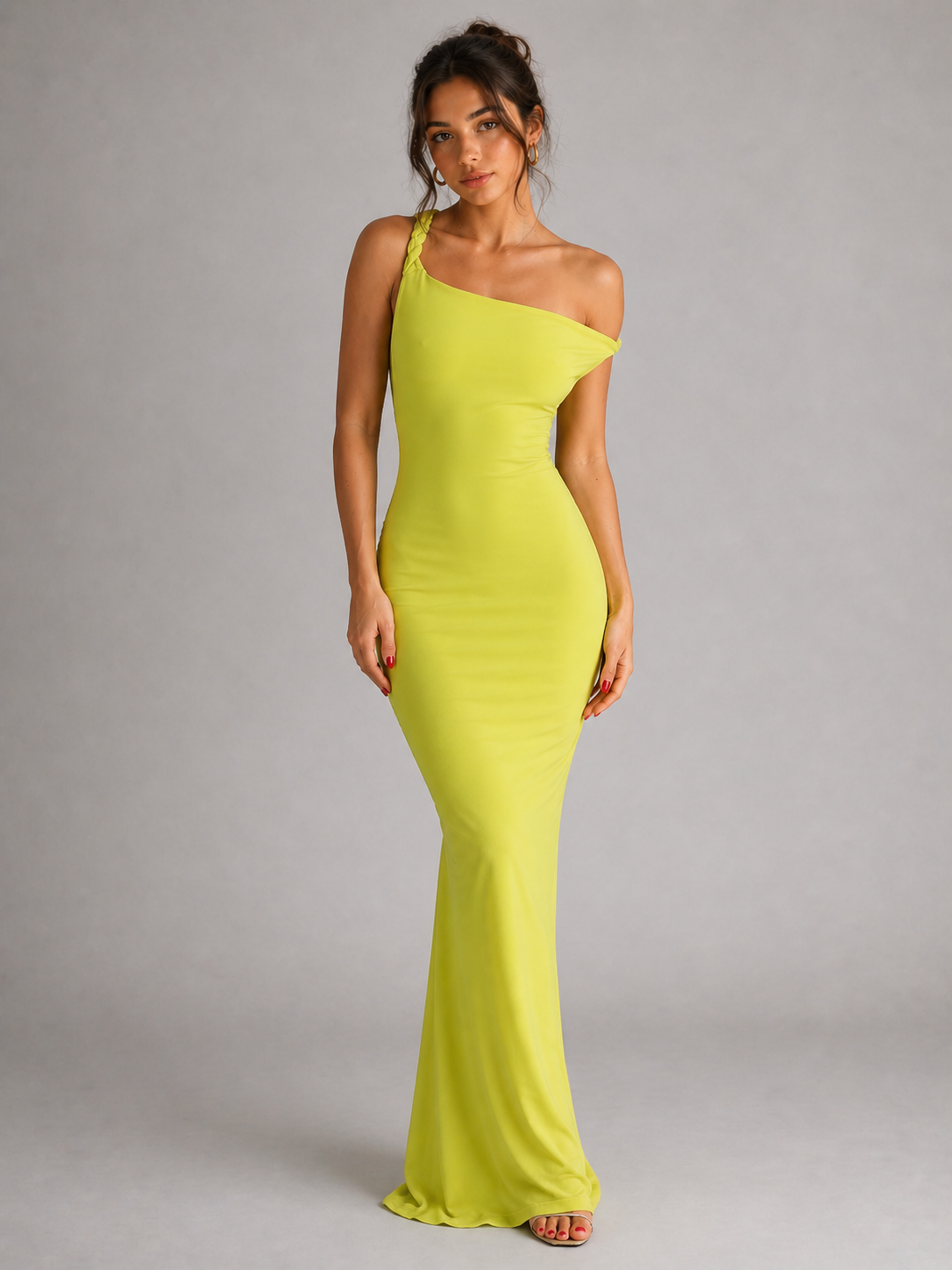 MALORA - ROBE LONGUE DOS NU À SILHOUETTE SCULPTANTE